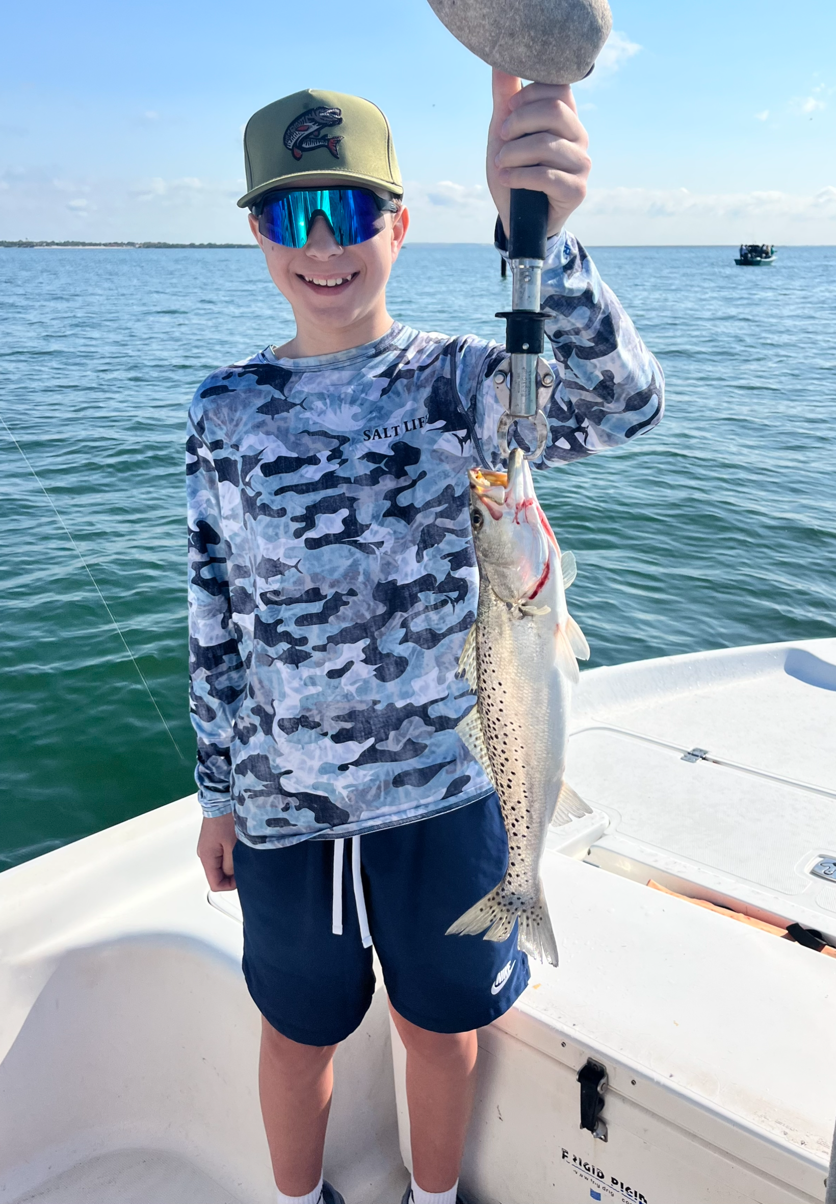 15-Grandson’s Trout on Tampa Bay