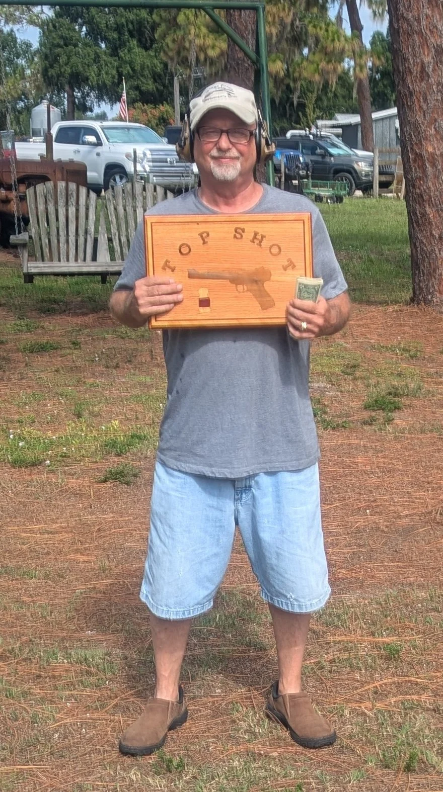 7-3-2026:  15 Participants; 2 Red banders. Larry Clookey (non Red Bander) was the only shooter to hit the Bottle in the first round and Claimed all the Money and Glory.