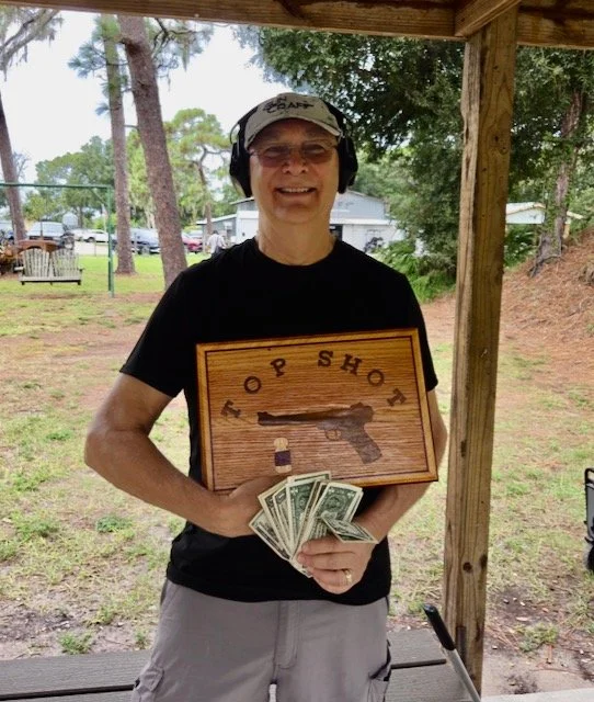10-2-2026:  11 Participants including (2) Red Banders. Tim Goszka was the only shooter to hit the red band on the new bottle in the First Round and claimed all the Money and Glory.
Congratulations Tim! 