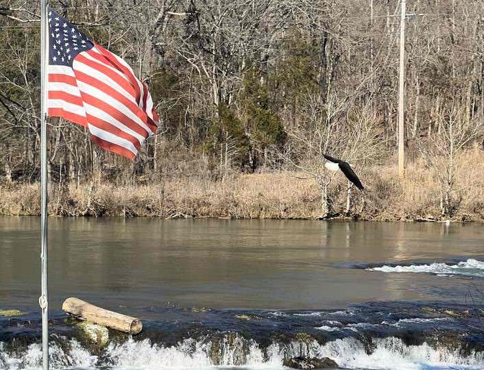 4-Spring River Flyover at Many Islands Camp, Mammoth Spring AR