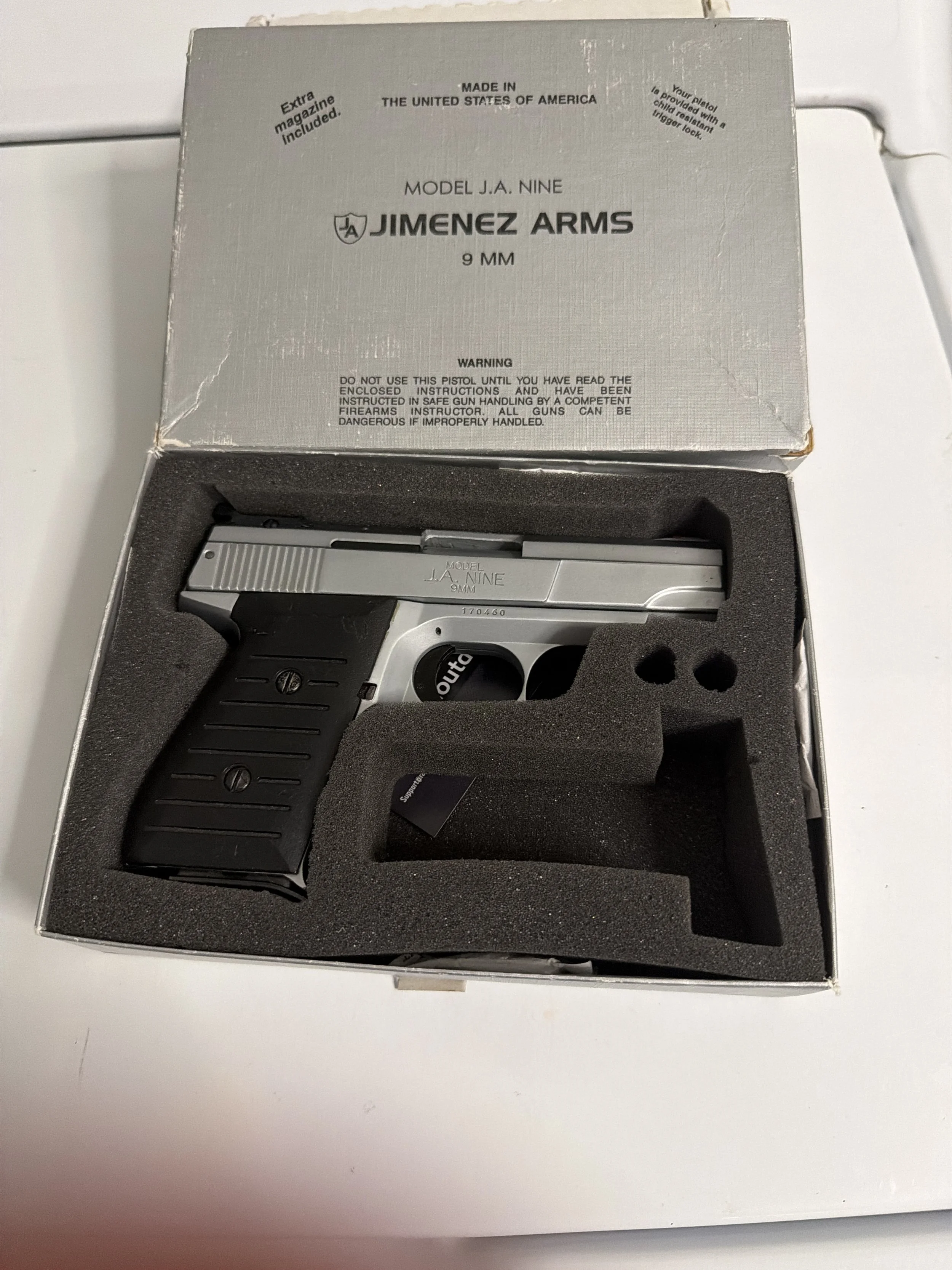  9 mm Jimenez arms  Name: Victor Carlson Item Description: This gun is like new Asking Price: 225 Price Negotiation: Make Offer Phone: (518) 231-7035 Either Calls or Texts Email: justferns1959@yahoo.com Expires: 12/08