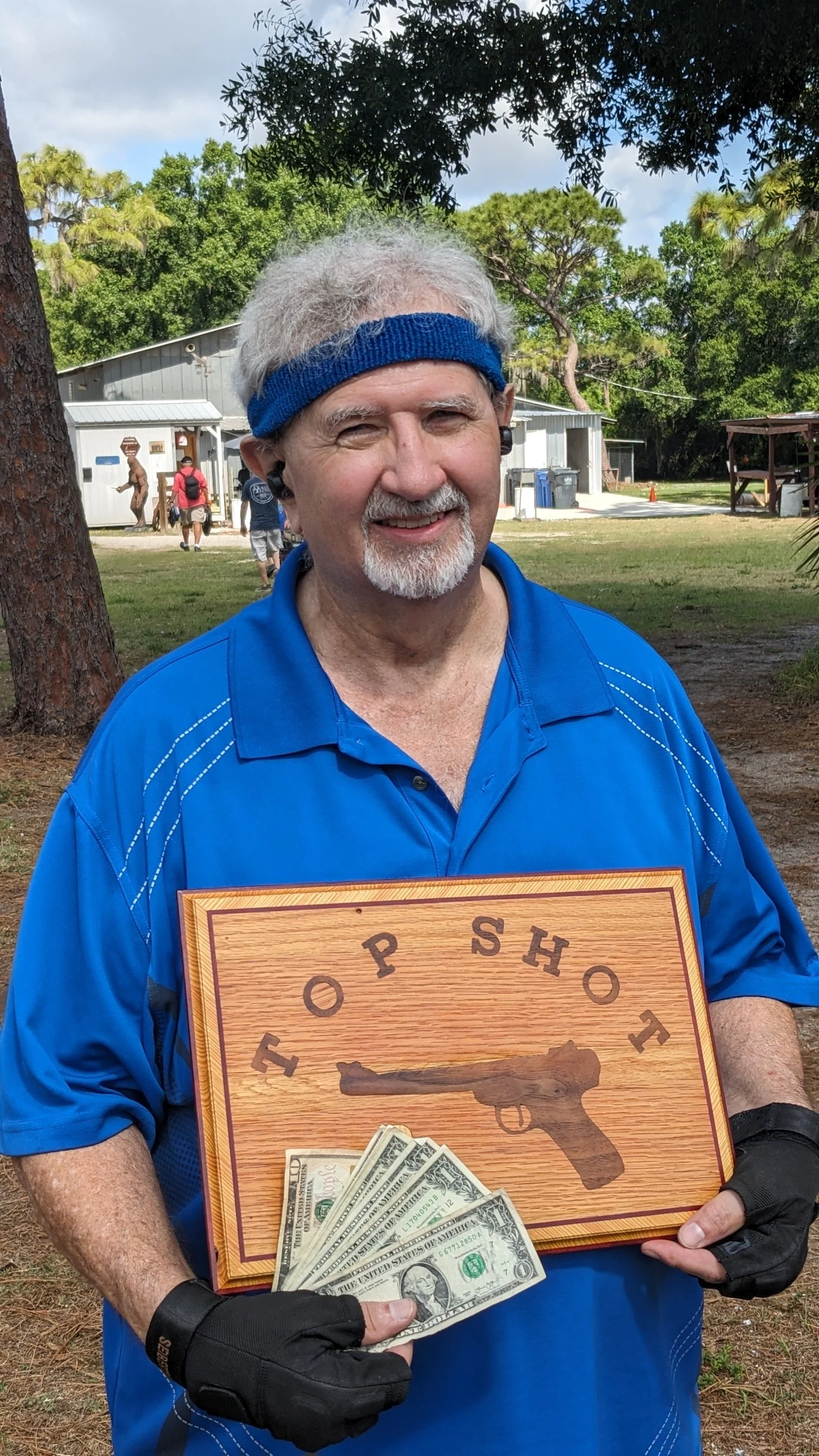 19 Participants today, Larry Clookey and Tim Phalen both hit the bottle in the first round and caused a shoot off. Tim Phalen hit the bottle in the 3rd round and claimed all the remaining Money and Glory.