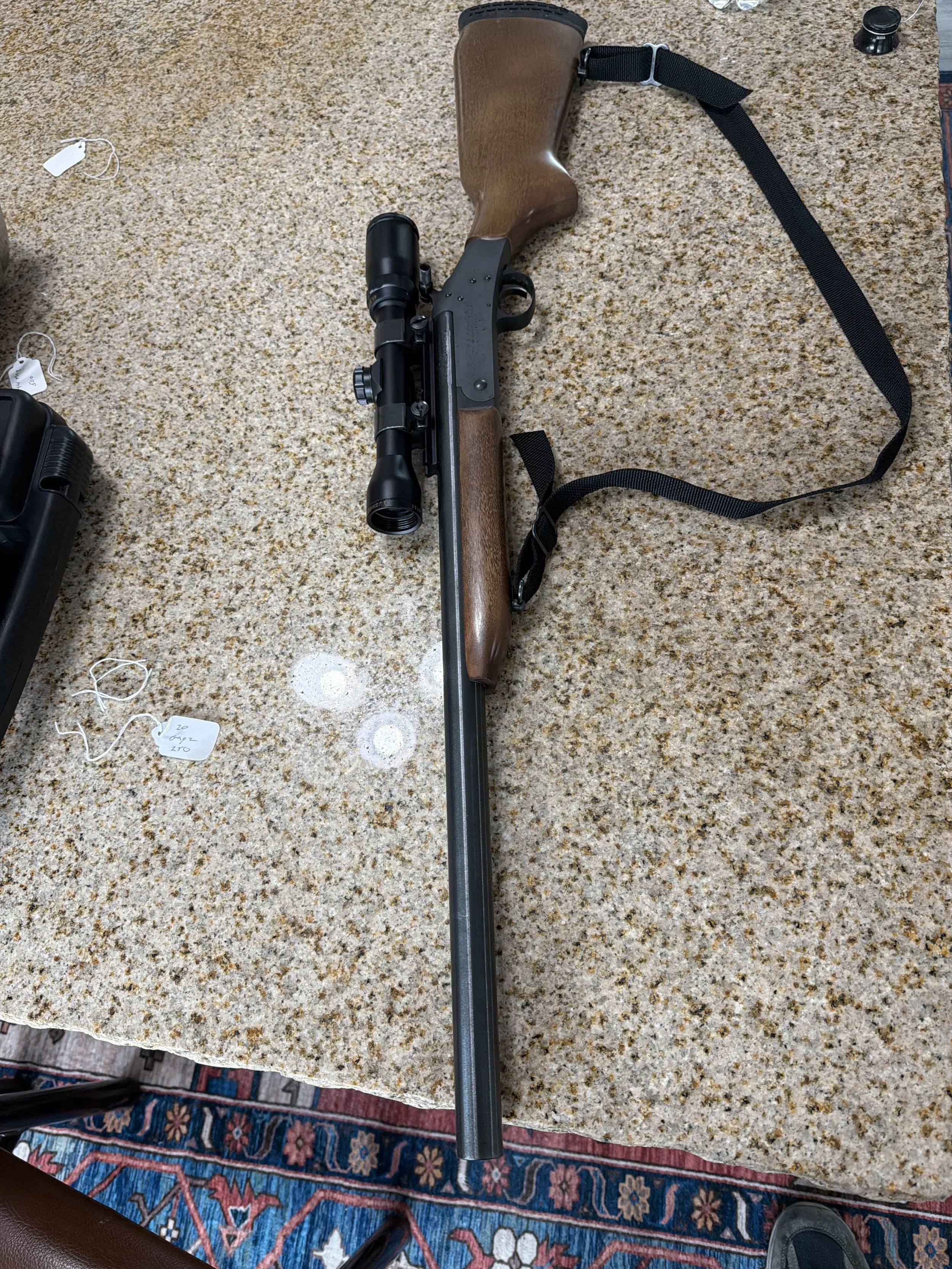  20 gage single shot slug shotgun  Name: Victor Carlson Item Description: This is a Harrington & Richardson Asking Price: 400 Price Negotiation: Make Offer Phone: (518) 231-7035 Either Calls or Texts  Expires: 8/31