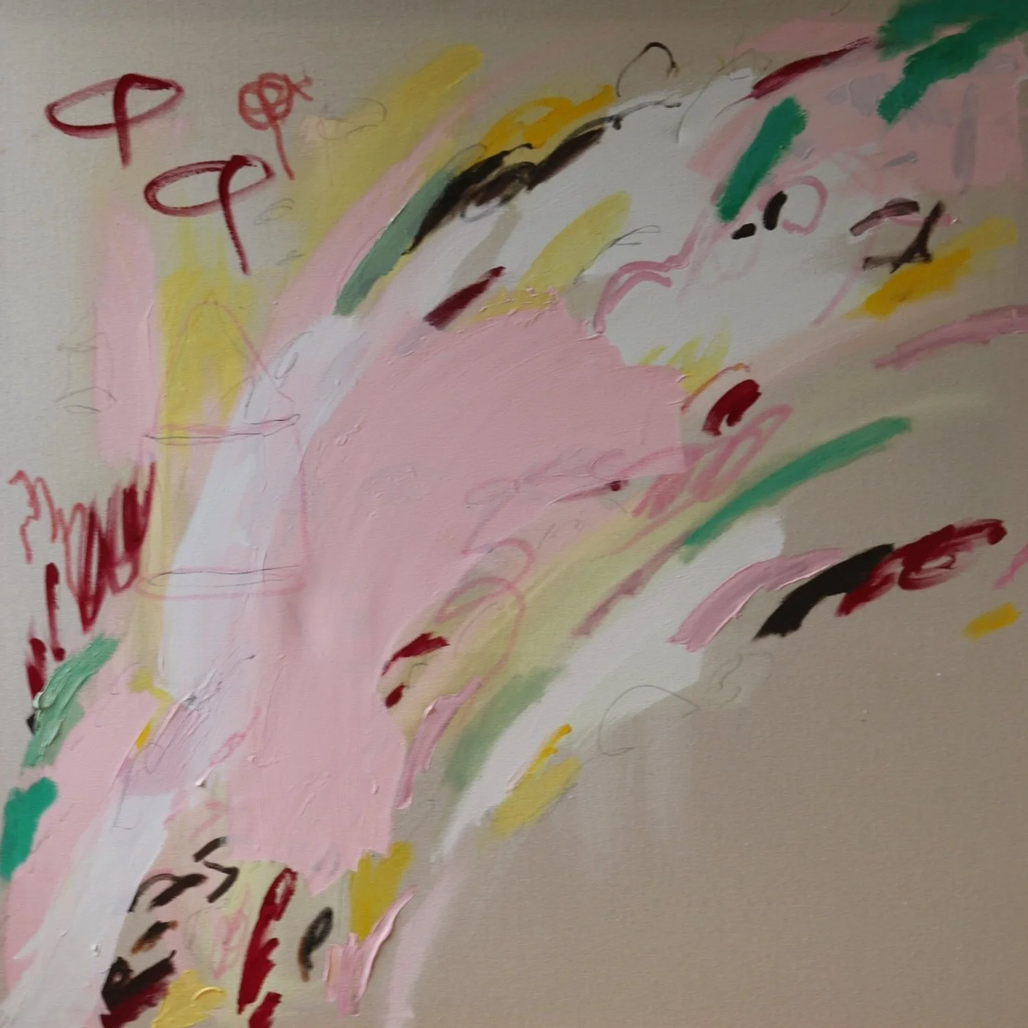 O.T. 07, 2025, Mixed Media on Canvas, 100  x 100 