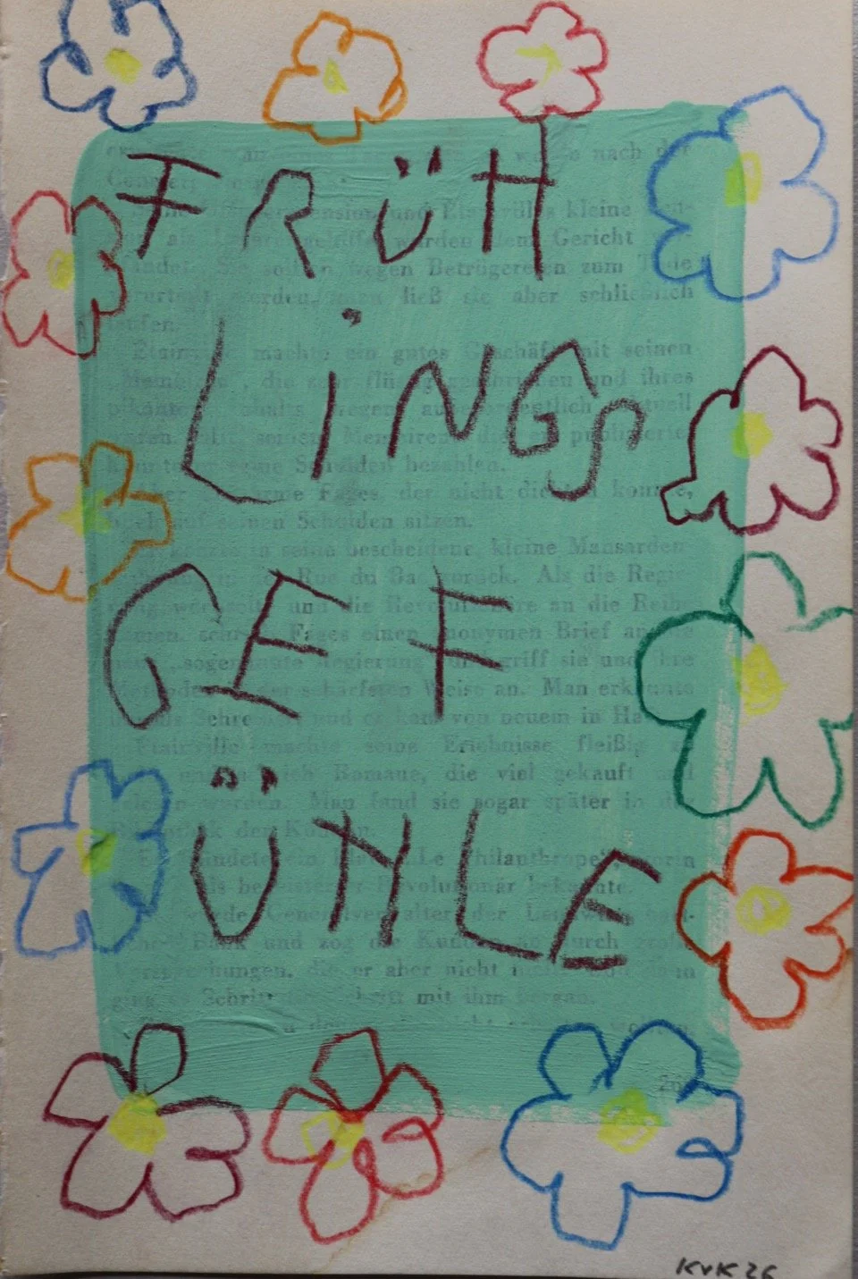 Buchseite „Frühlingsgefühle“