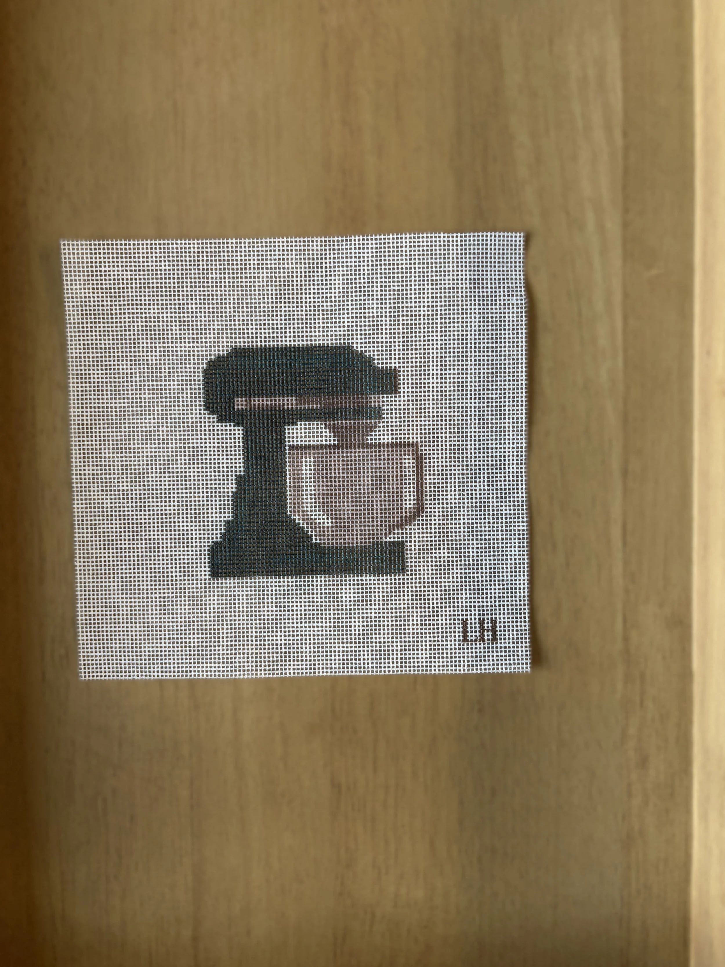 Stand Mixer Needlepoint Canvas | 18 Mesh