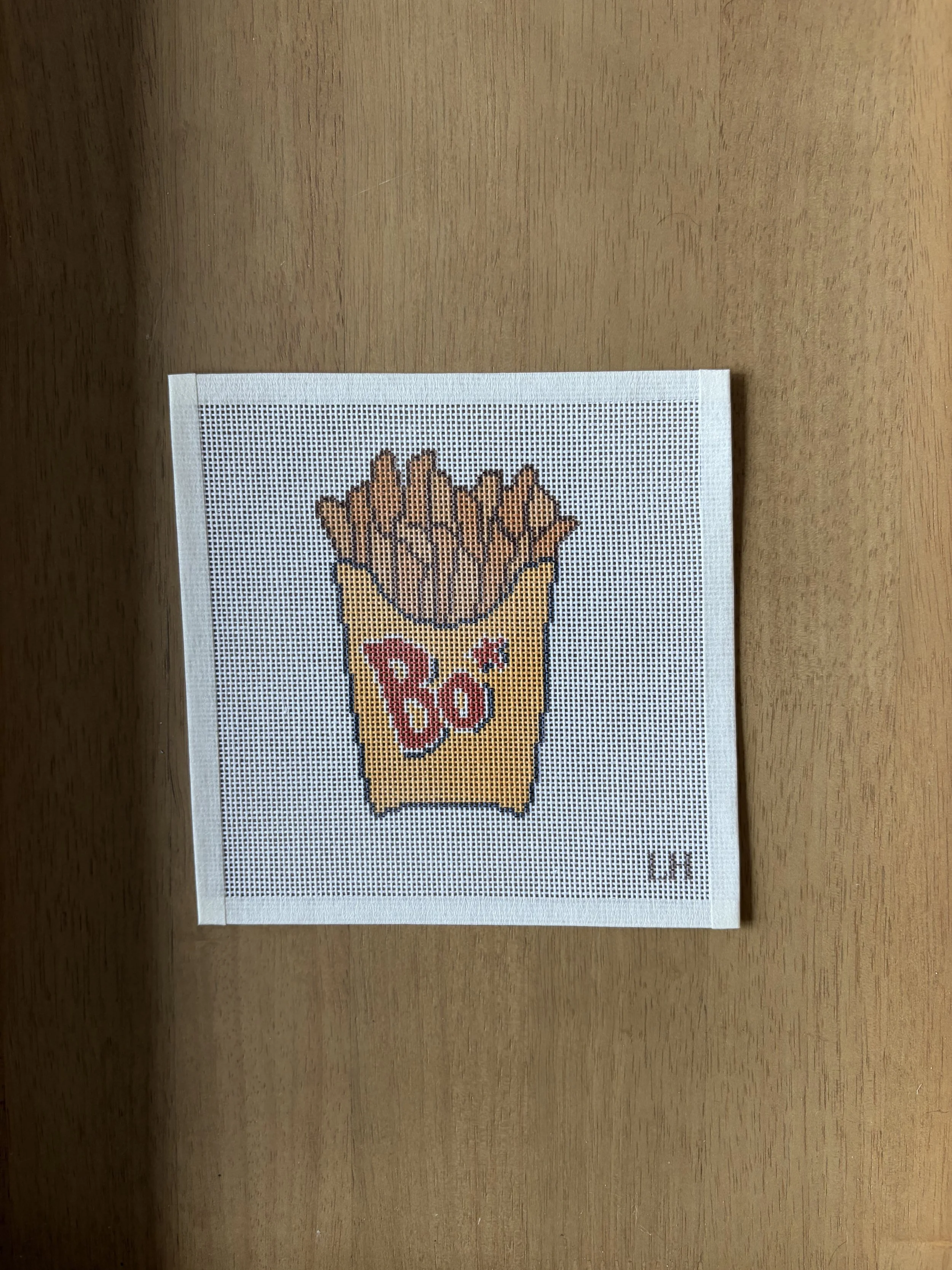 Cajun Fries Needlepoint Canvas | 18 Mesh