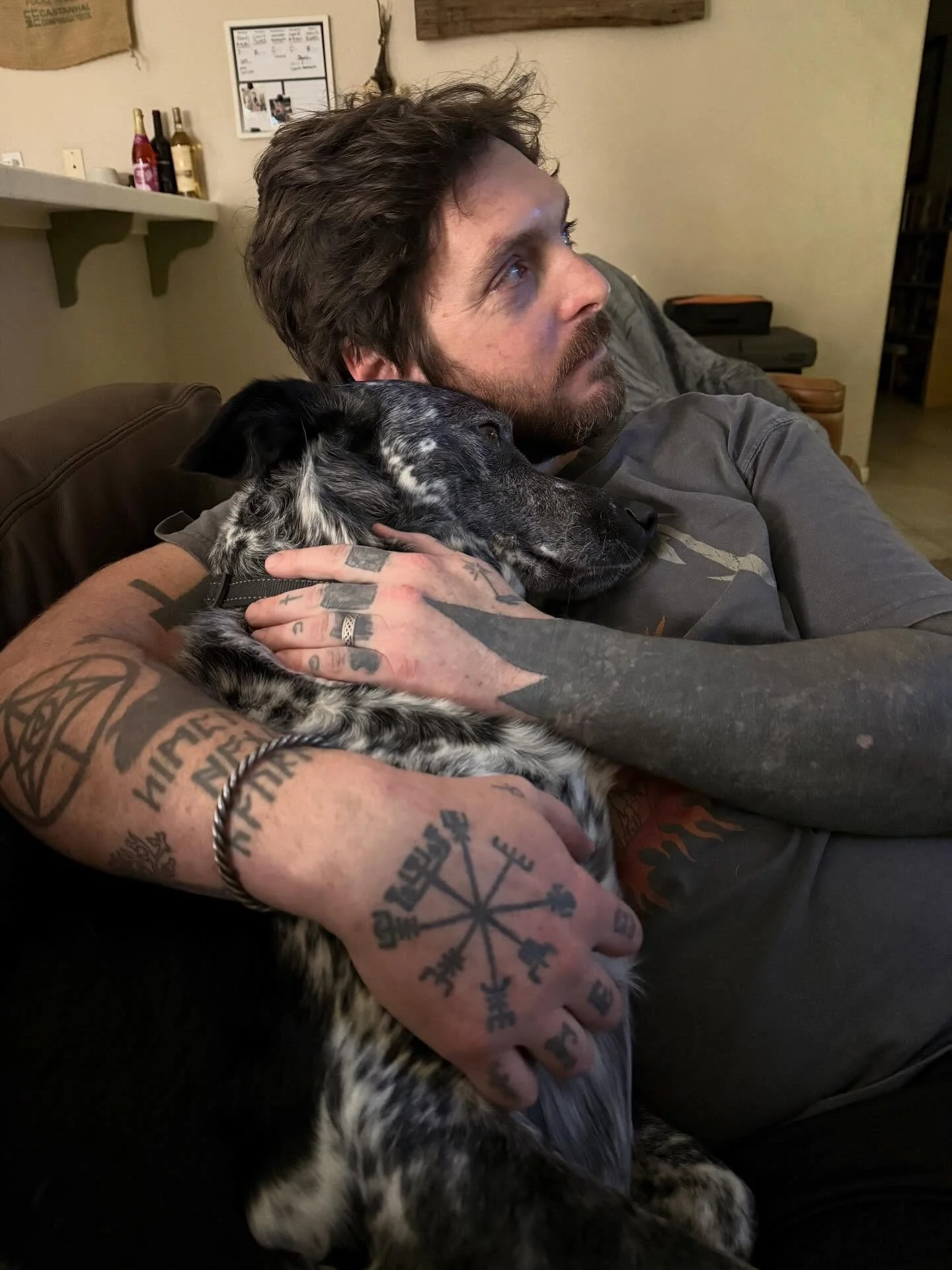 Watching tv with my boy