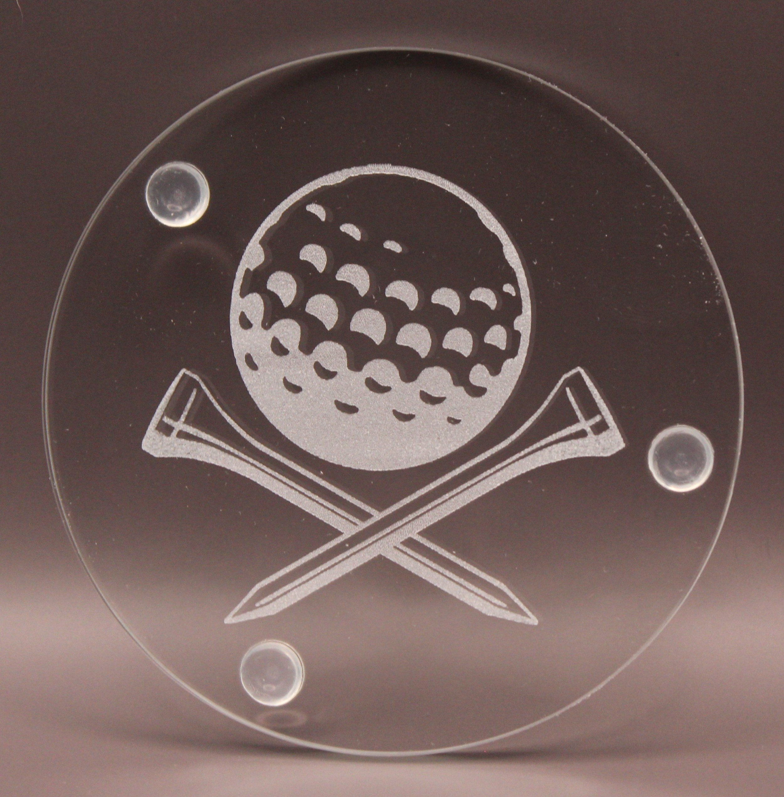 Glass crystal coasters