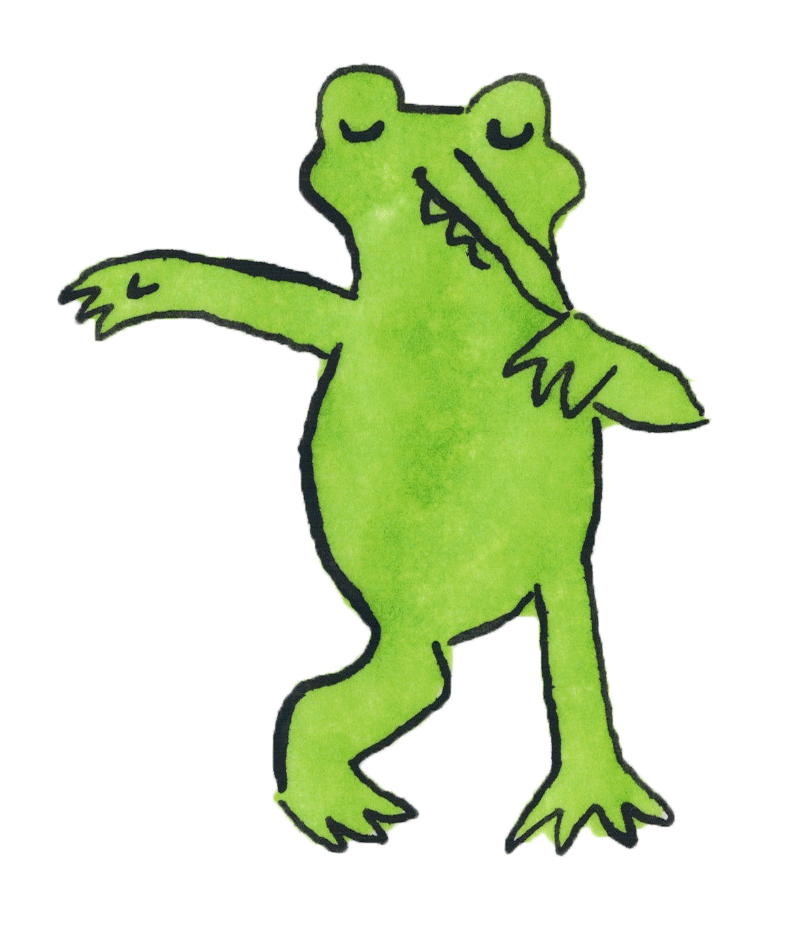 "Gator Dance", Ink on Paper, 2024.