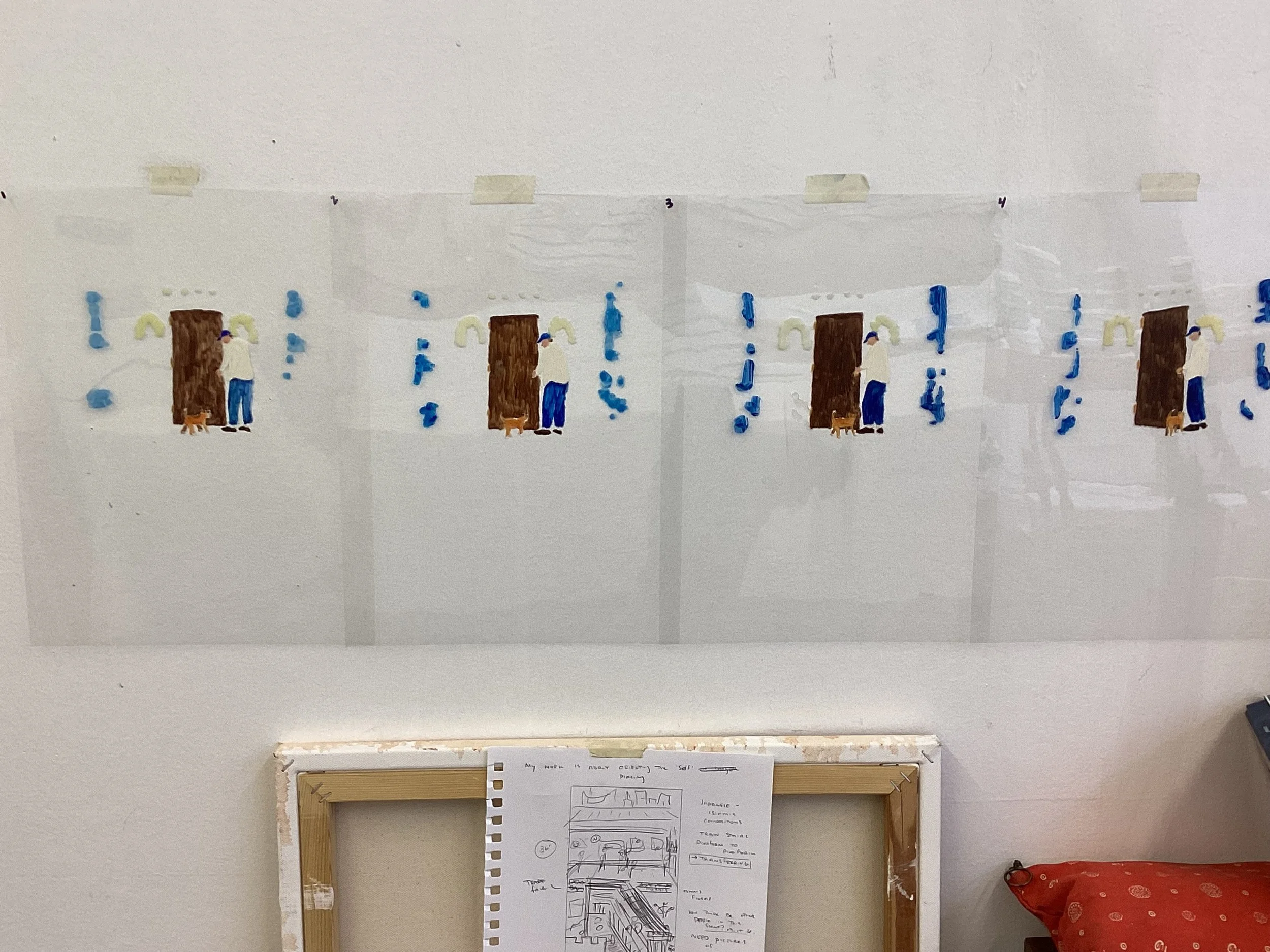 Monotypes + Painting Cels, 9/16/2025