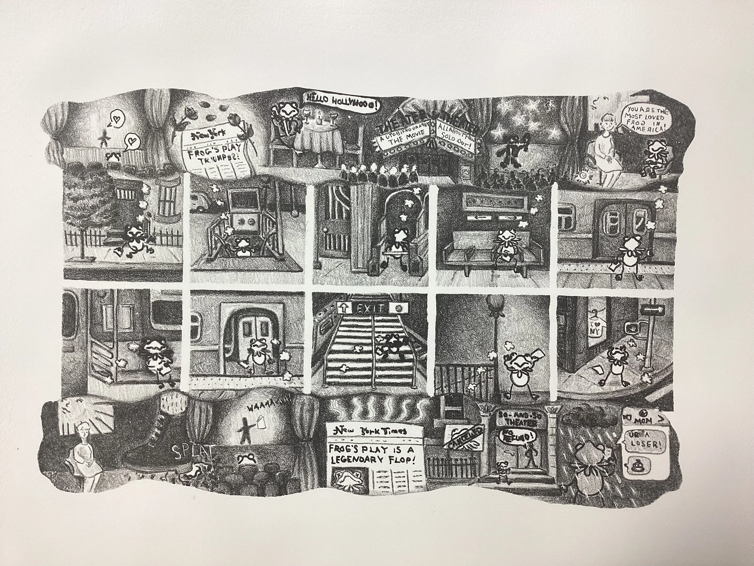 "Frog's Dream", 11" x 17", Lithograph Print. 2026 . 
