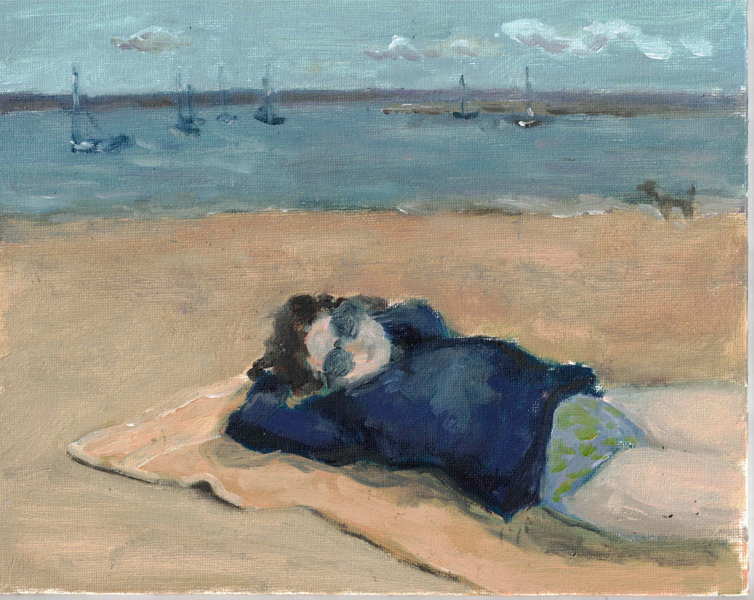 Oil on panel, 2024. Painted en plein air.