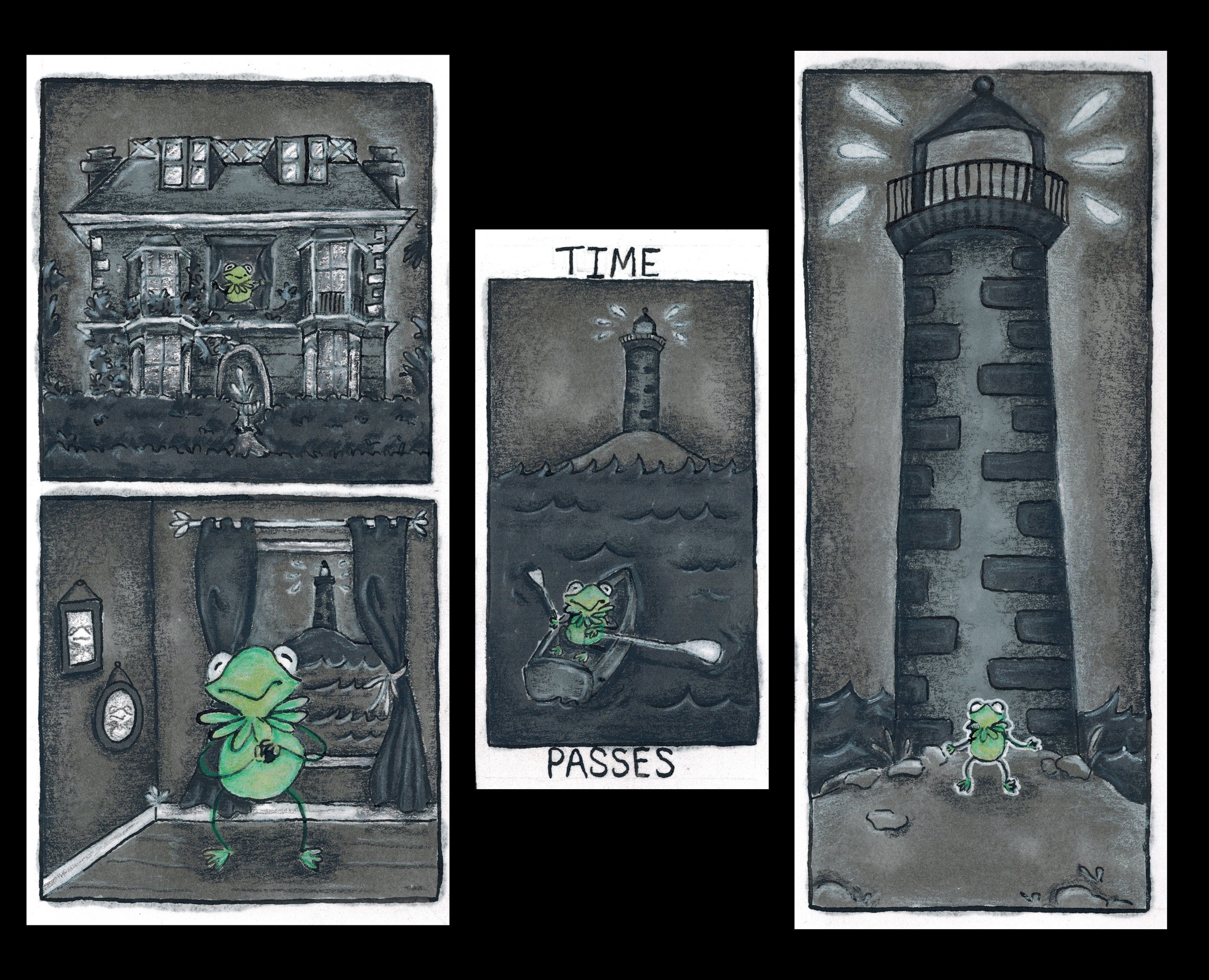 to the lighthouse matted\.jpg