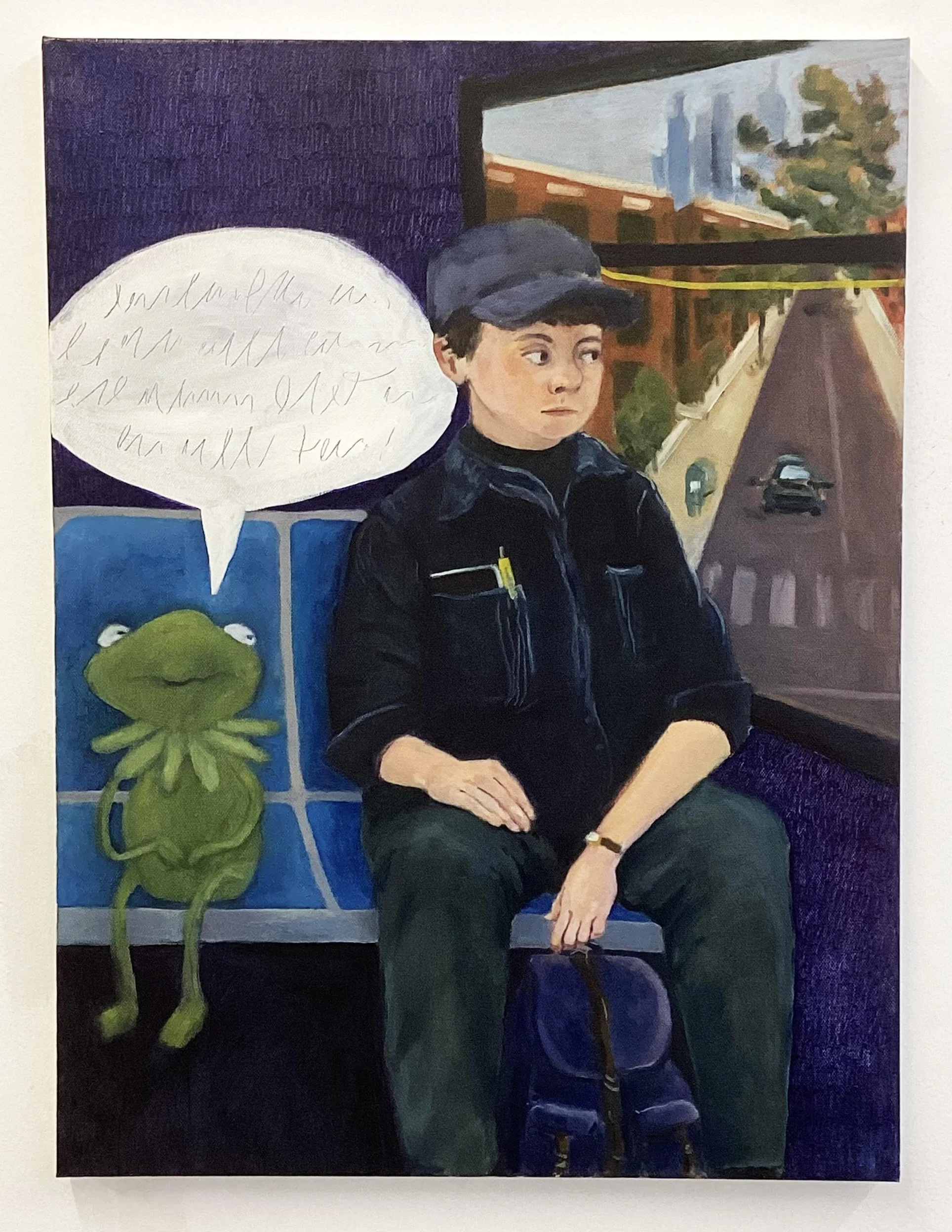 "Can't Ignore the Frog!", 16" x 20", Oil on canvas. 2025. 