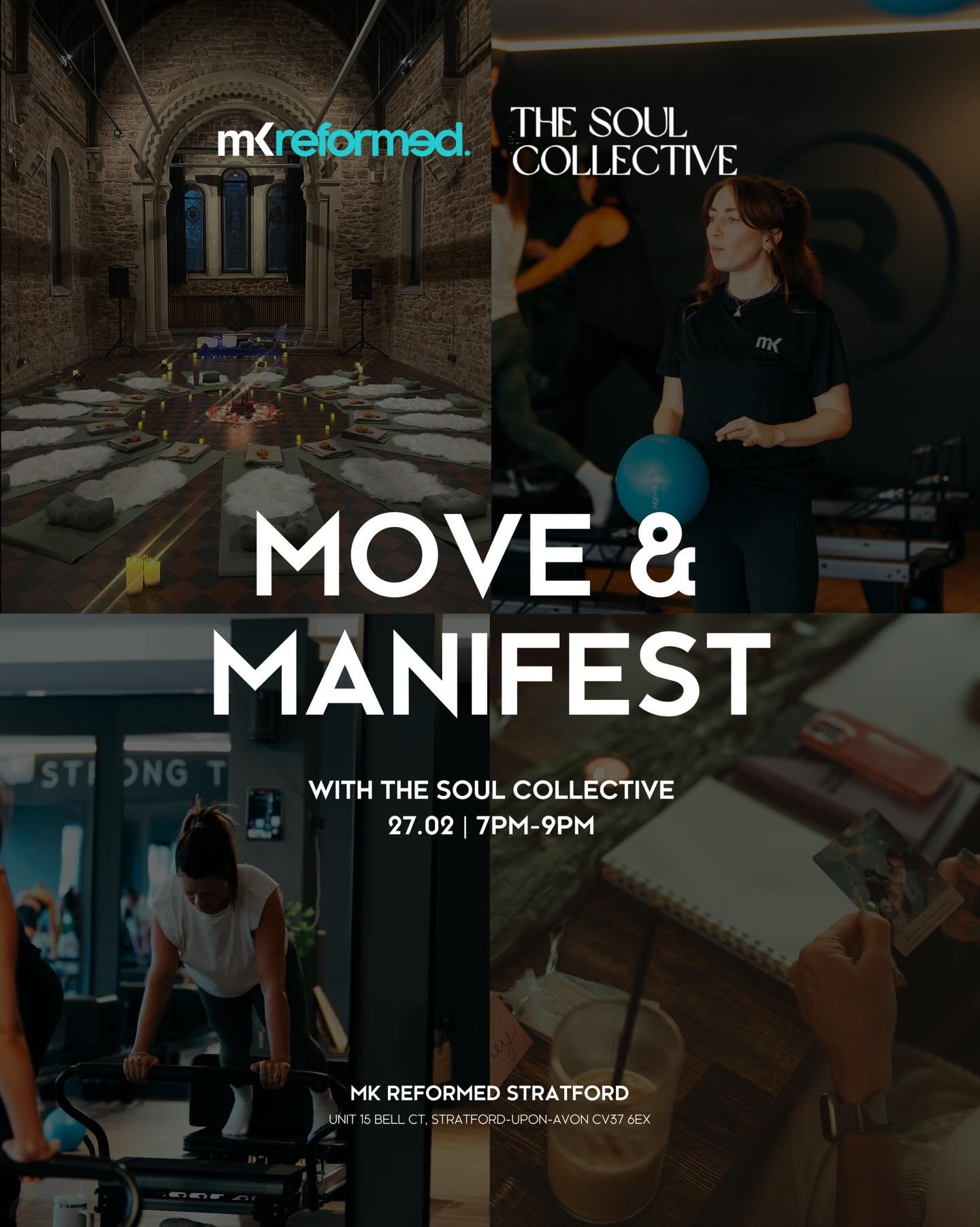 Move &amp; Manifest with @mkreformed_ and @uk_thesoulcollective ✨🧘&zwj;♀️

I am so excited to share my upcoming collaboration with @mkreformed_ Stratford. As a Pilates girly myself, and lover of the reformer, this is a collab made in heaven 🤍

This