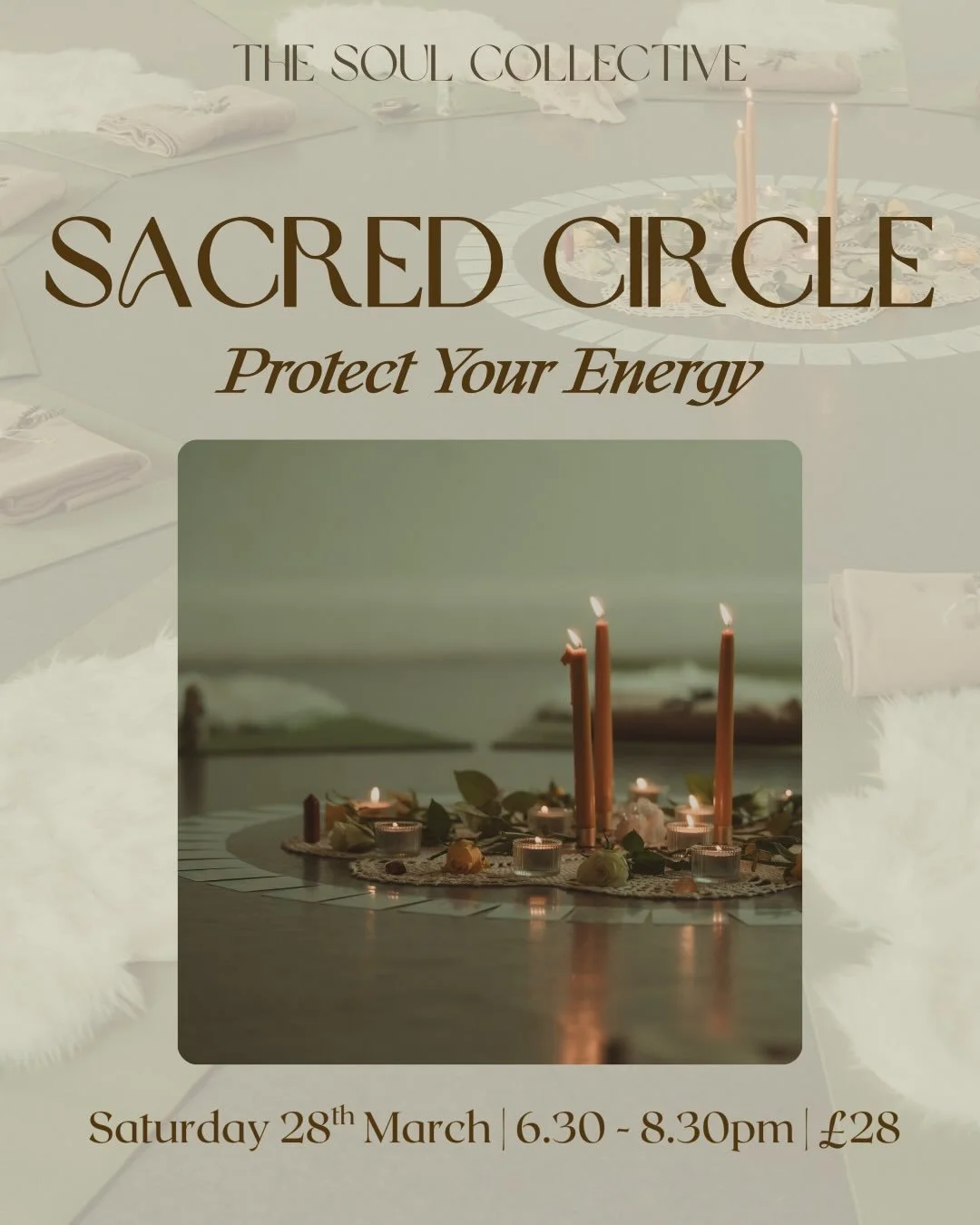 March Sacred Circle | Protect Your Energy ✨ tickets are now live! If you would like to join me for Februarys Circle there are just 5 spots left. 

(My circles always sell out, with a waiting list, so be sure to save your space 💫)

During this circle