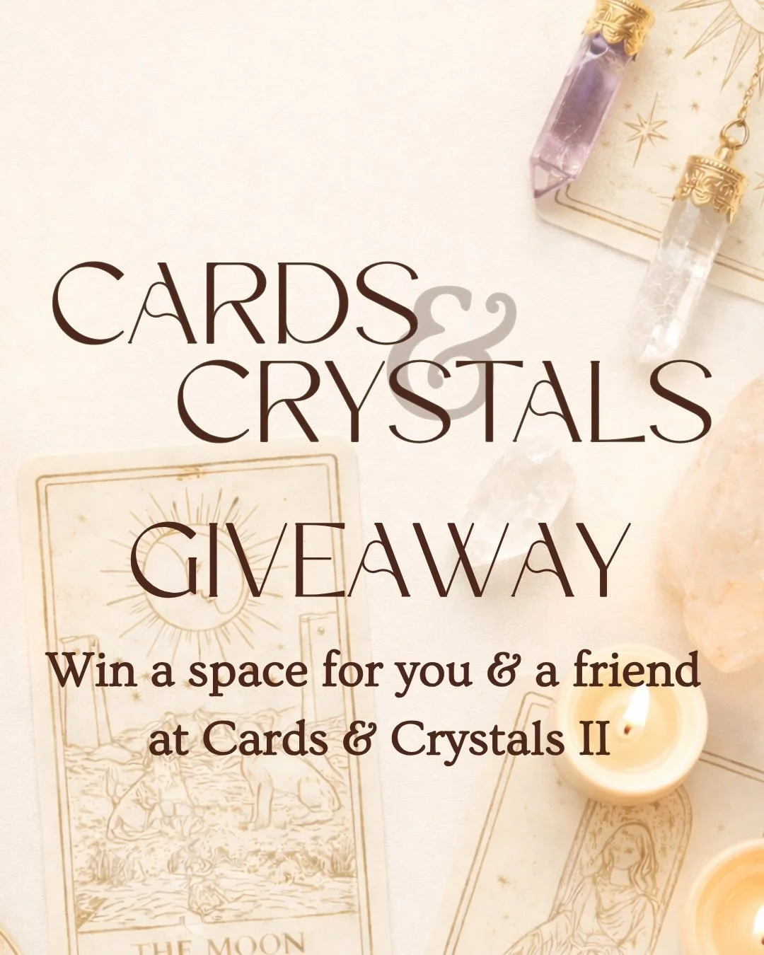 GIVEAWAY ALERT 🚨

WIN A SPACE FOR YOU AND FRIEND AT THIS TUESDAYS CARDS &amp; CRYSTALS 2 😍✨

If you would like to join @avantikajhanji and @uk_thesoulcollective for an intuitive evening of Tarot and Crystals, here&rsquo;s you chance to win 2 ticket