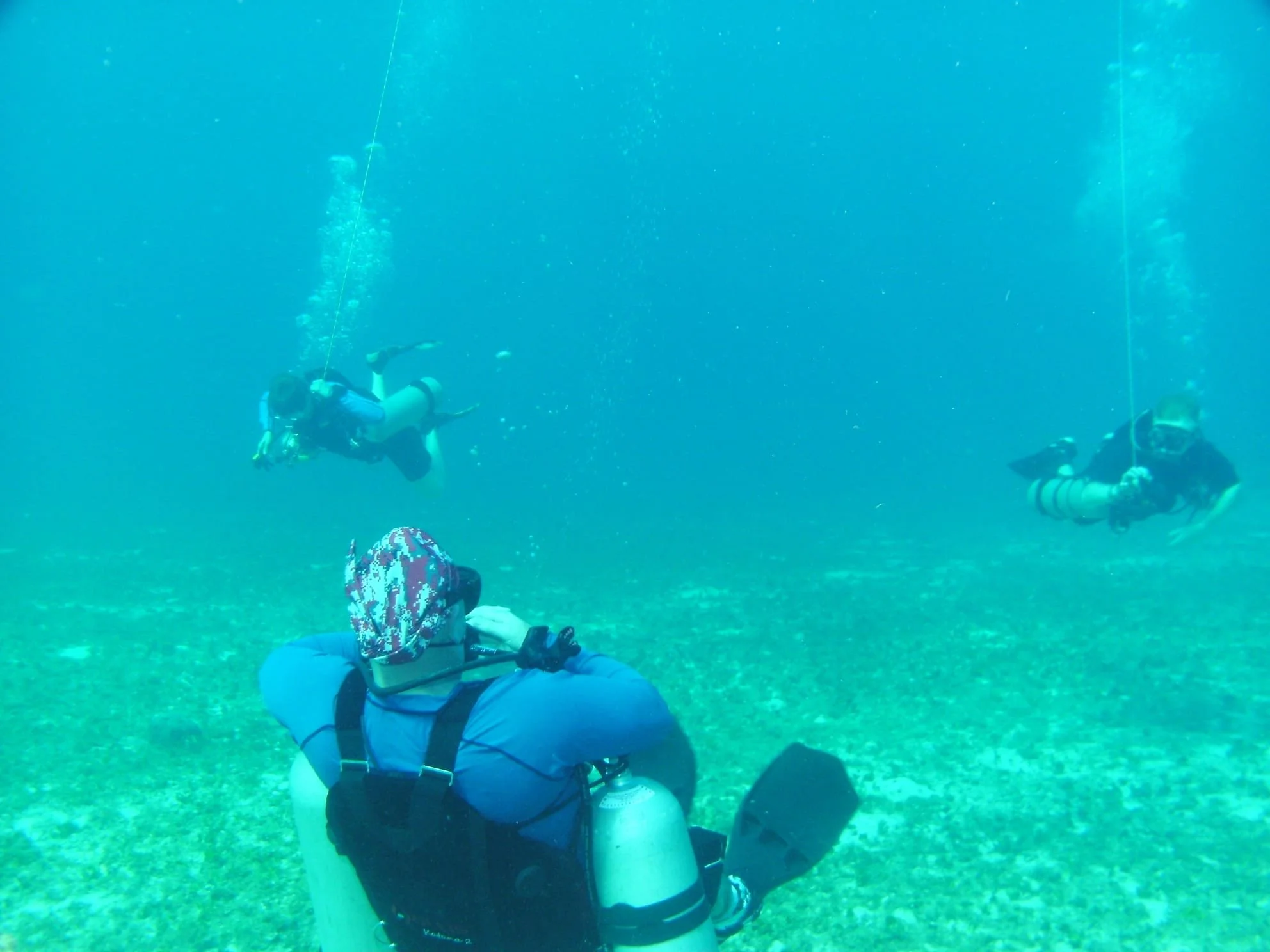 teaching the PADI Sidemount Course in Cozumel Mexico