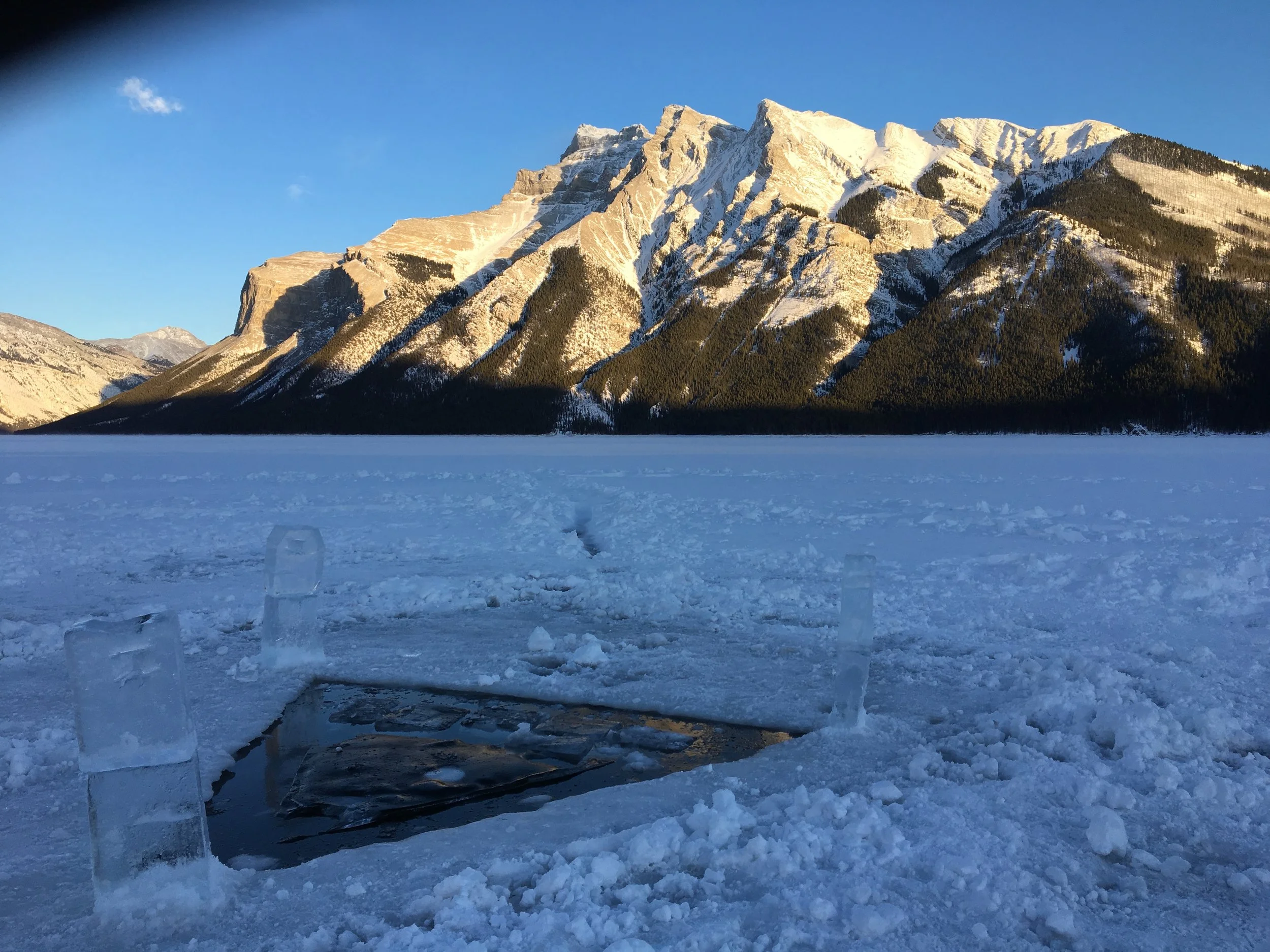 the lonely ice hole at the end of the weekend