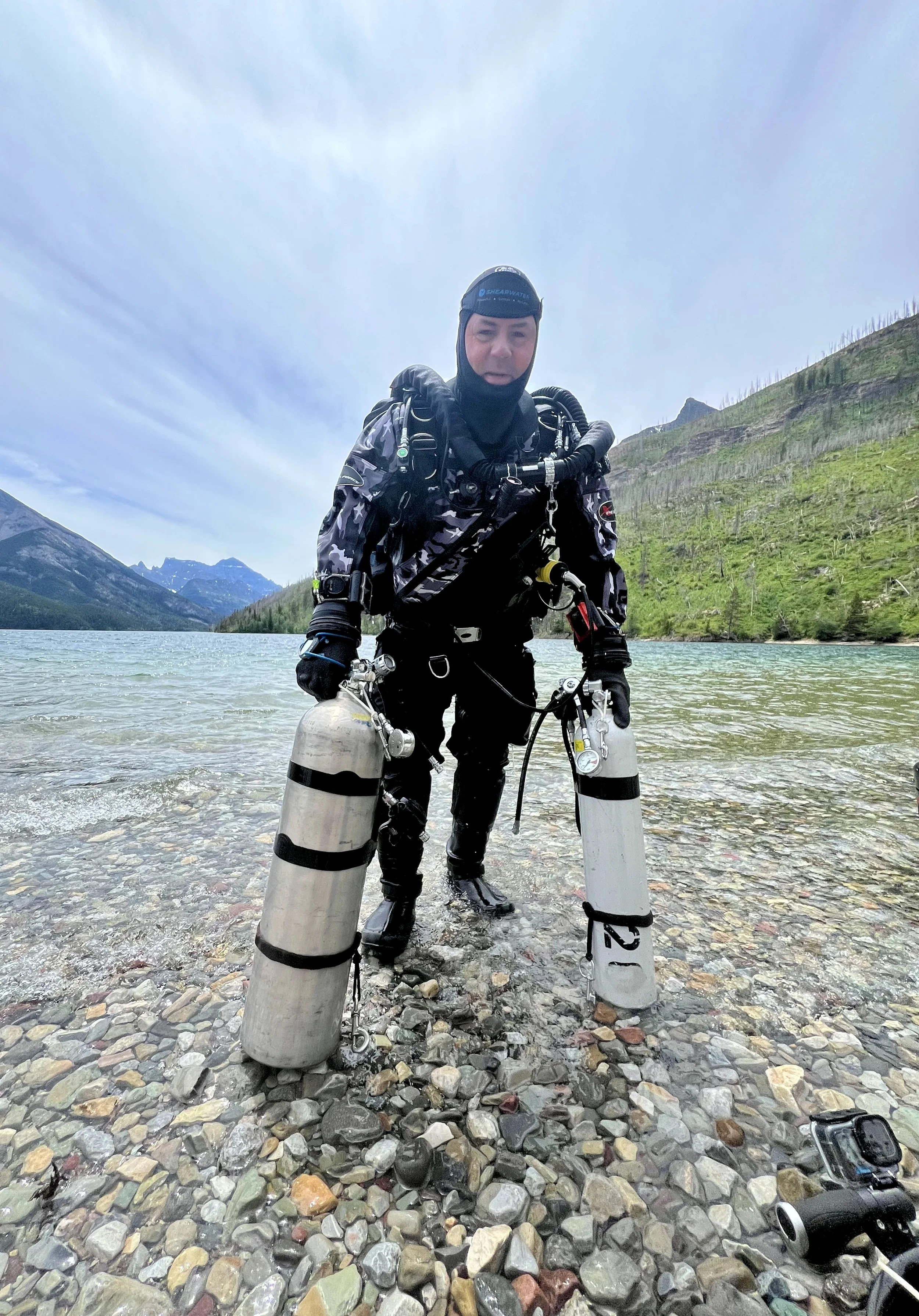 crystal clear mountain lake