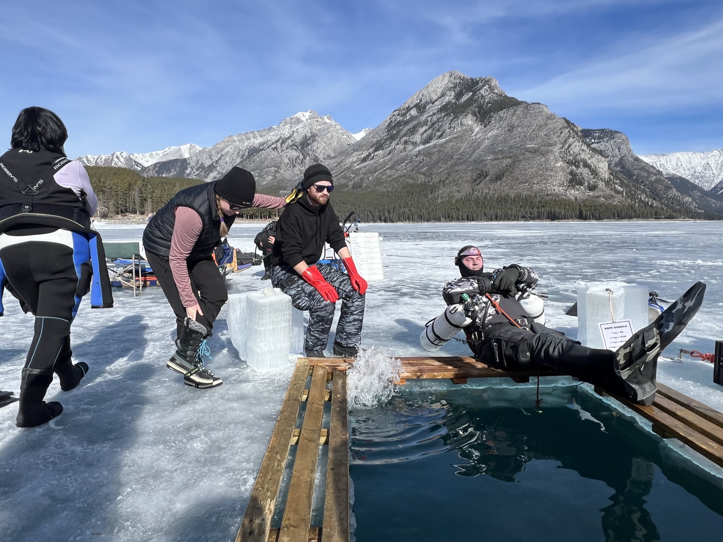 Terry taking a surface interval