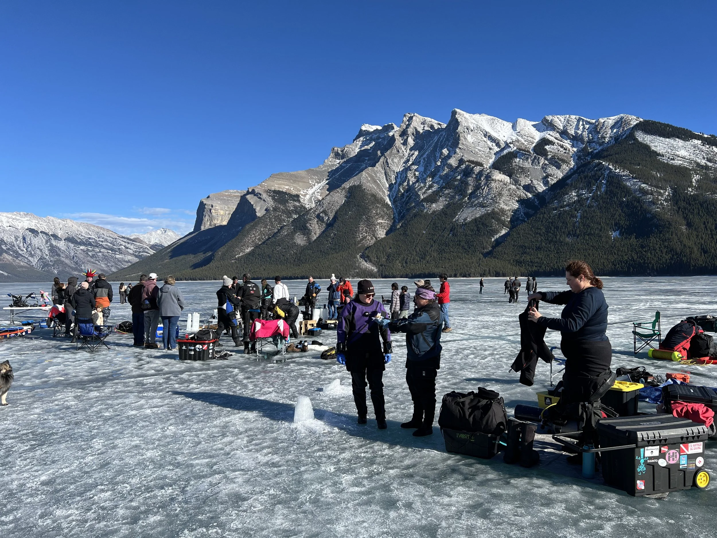 no tent required, blue sky day
