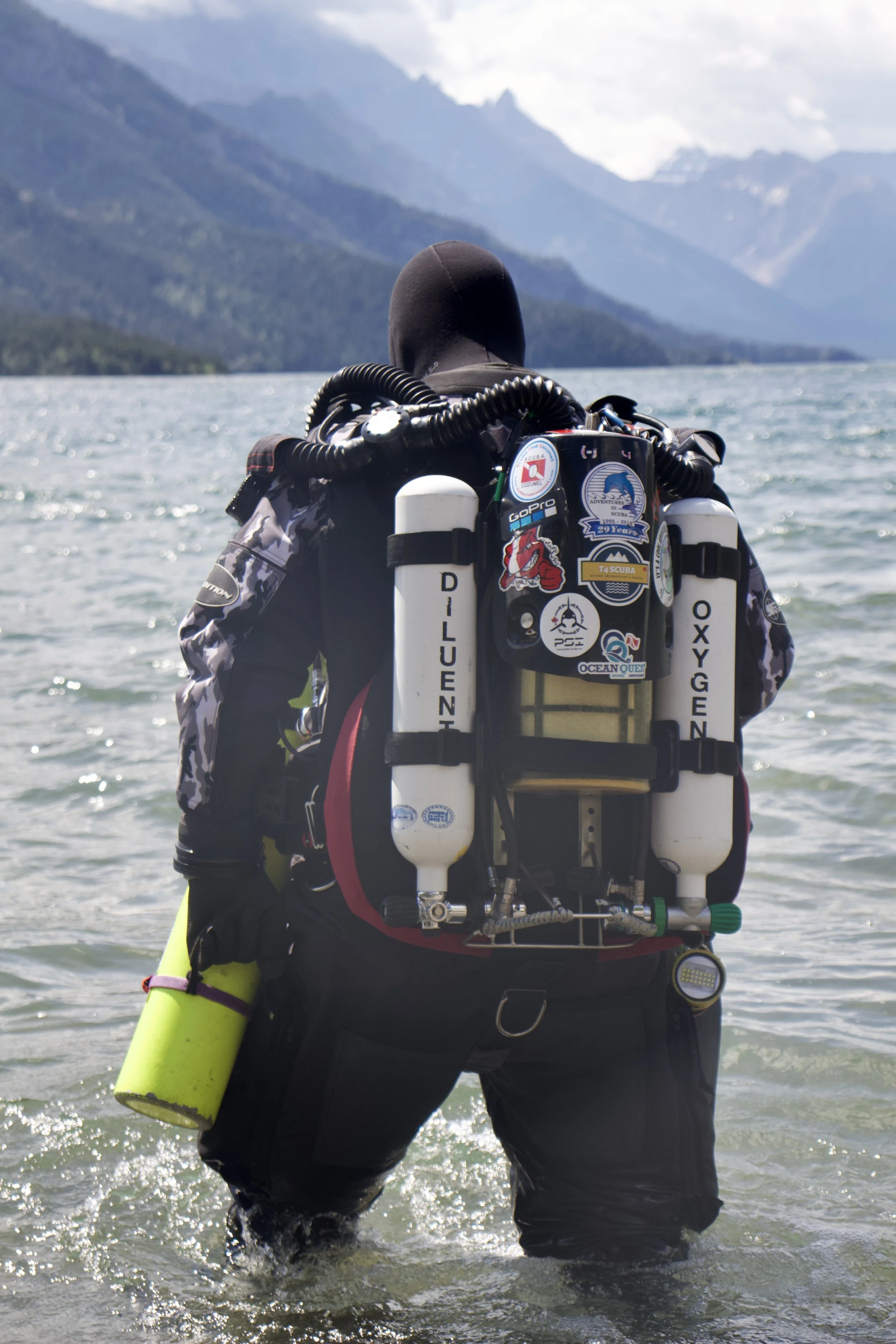 diving Waterton Lakes National Park, Alberta