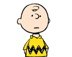 Cartoon of Charlie Brown with a puzzled expression, wearing a yellow shirt with a zigzag pattern.