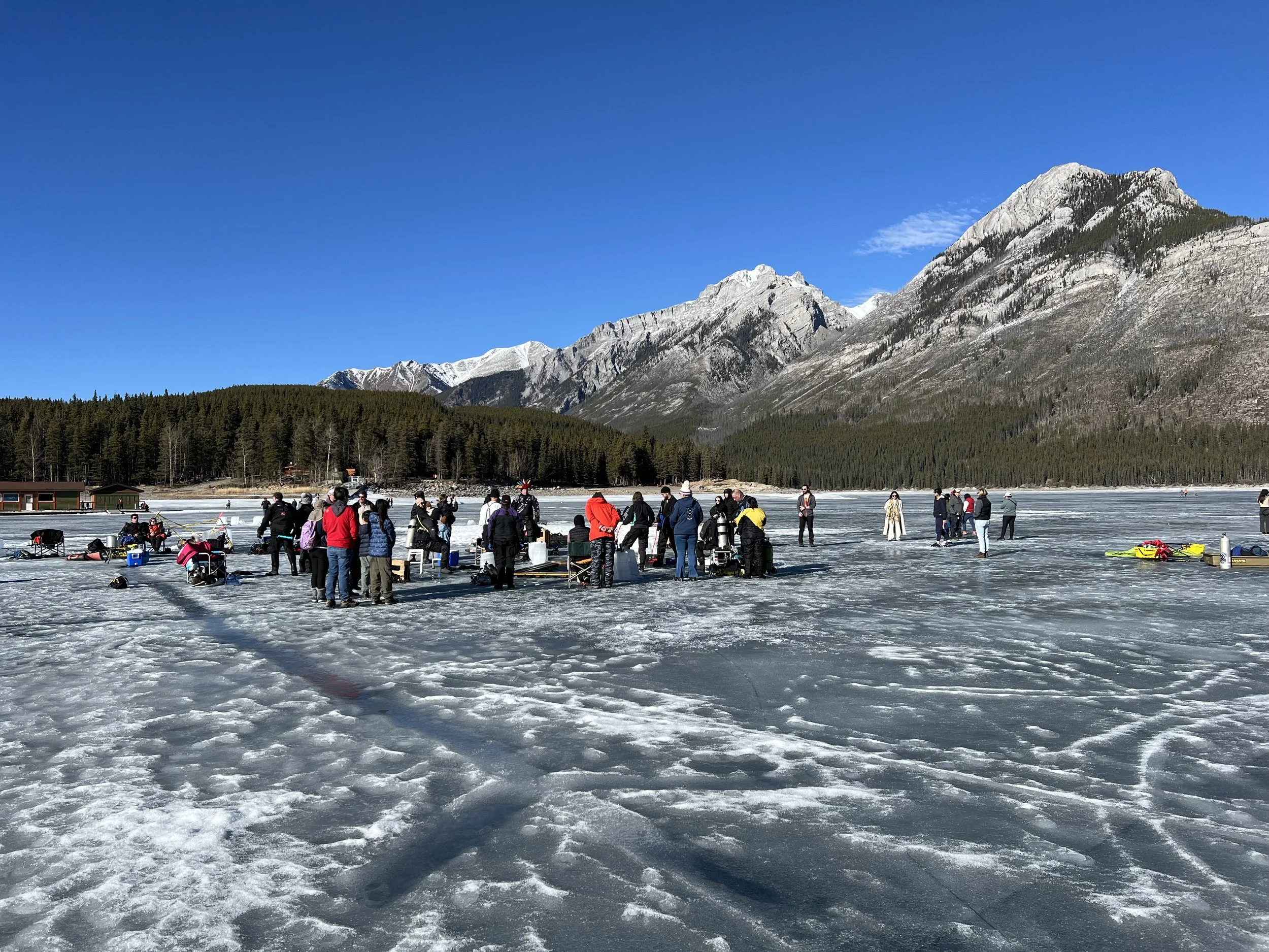 ice diving attracts so many spectators