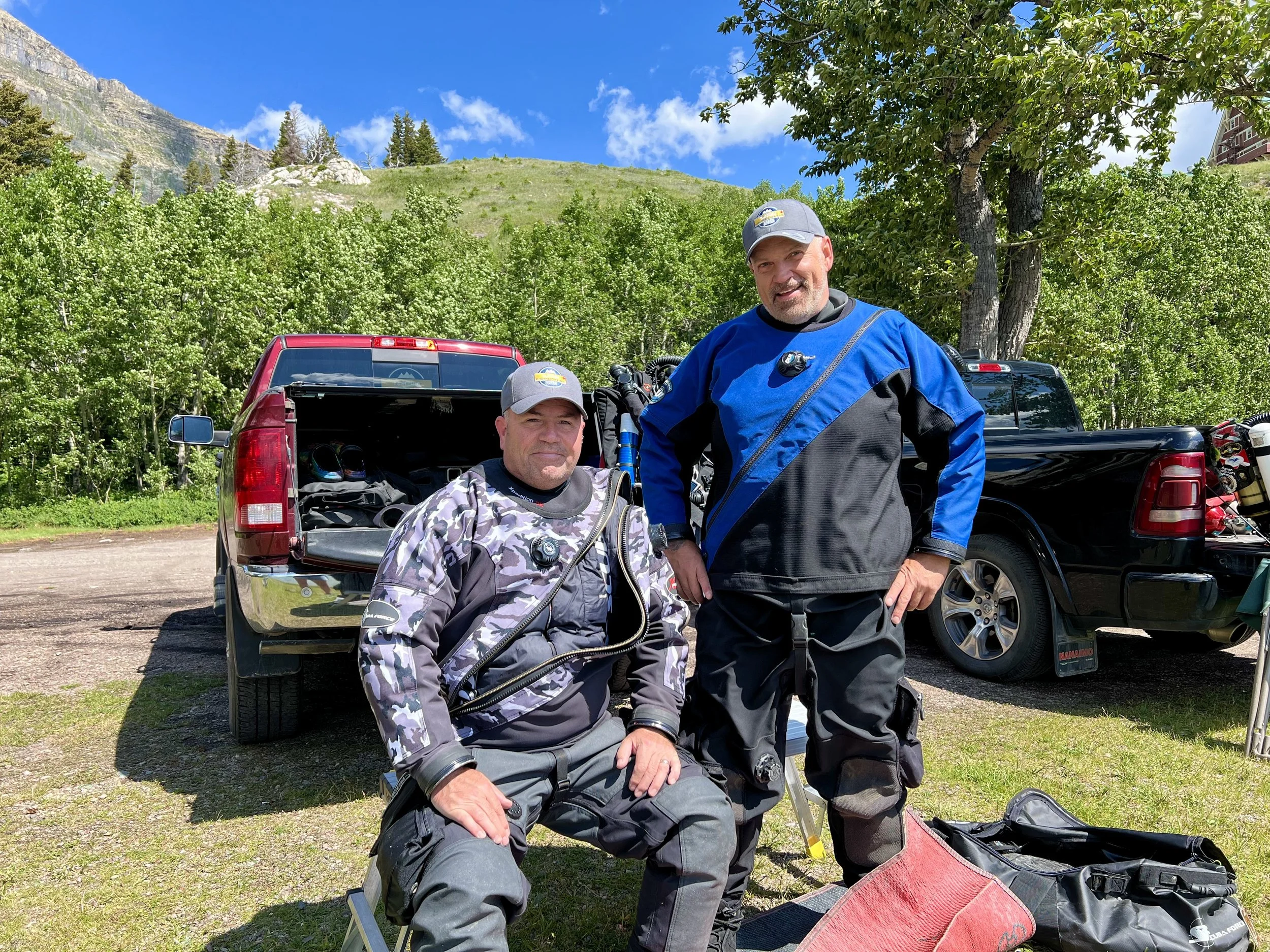 Terry and Alan ready to go!