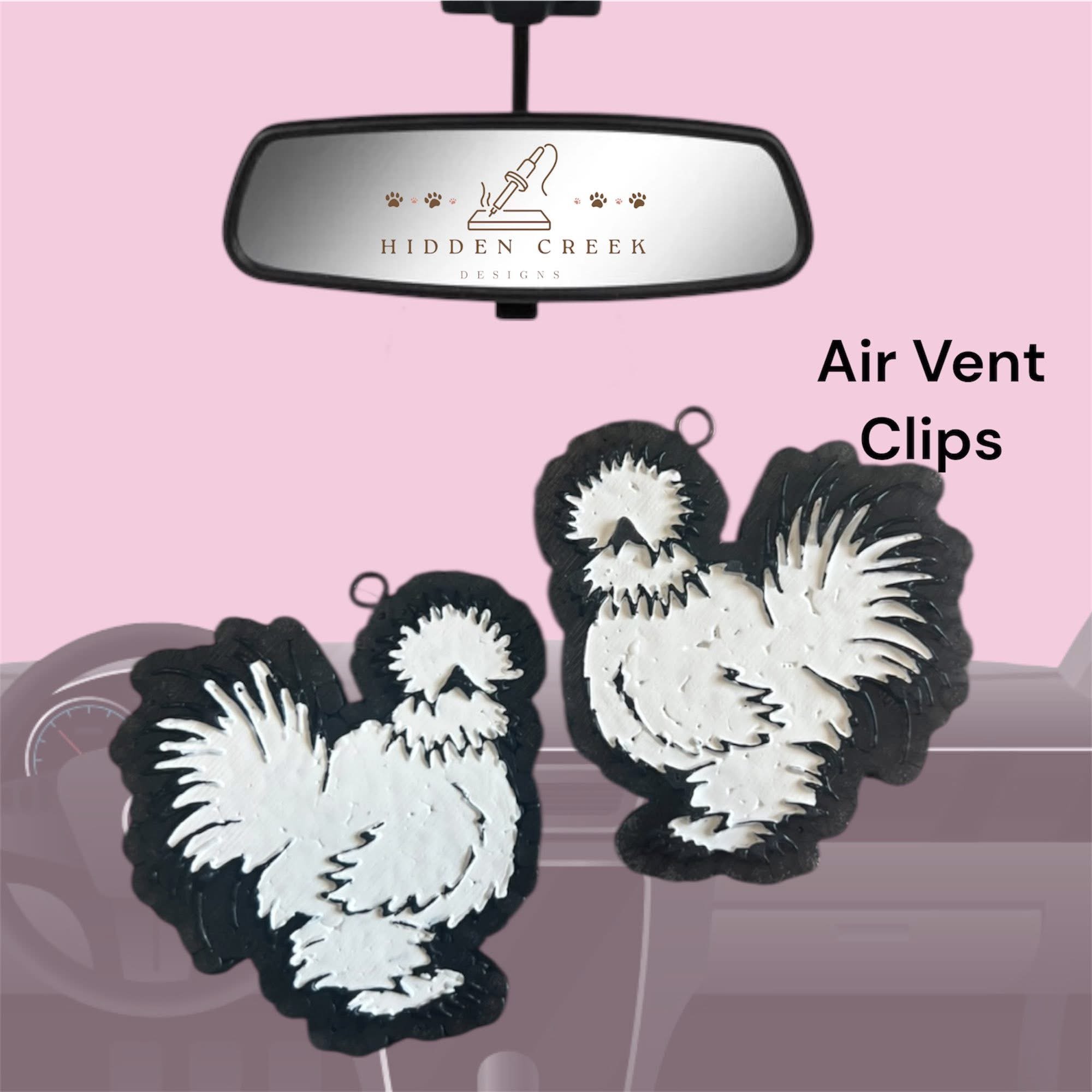 Silkie chicken vent clips