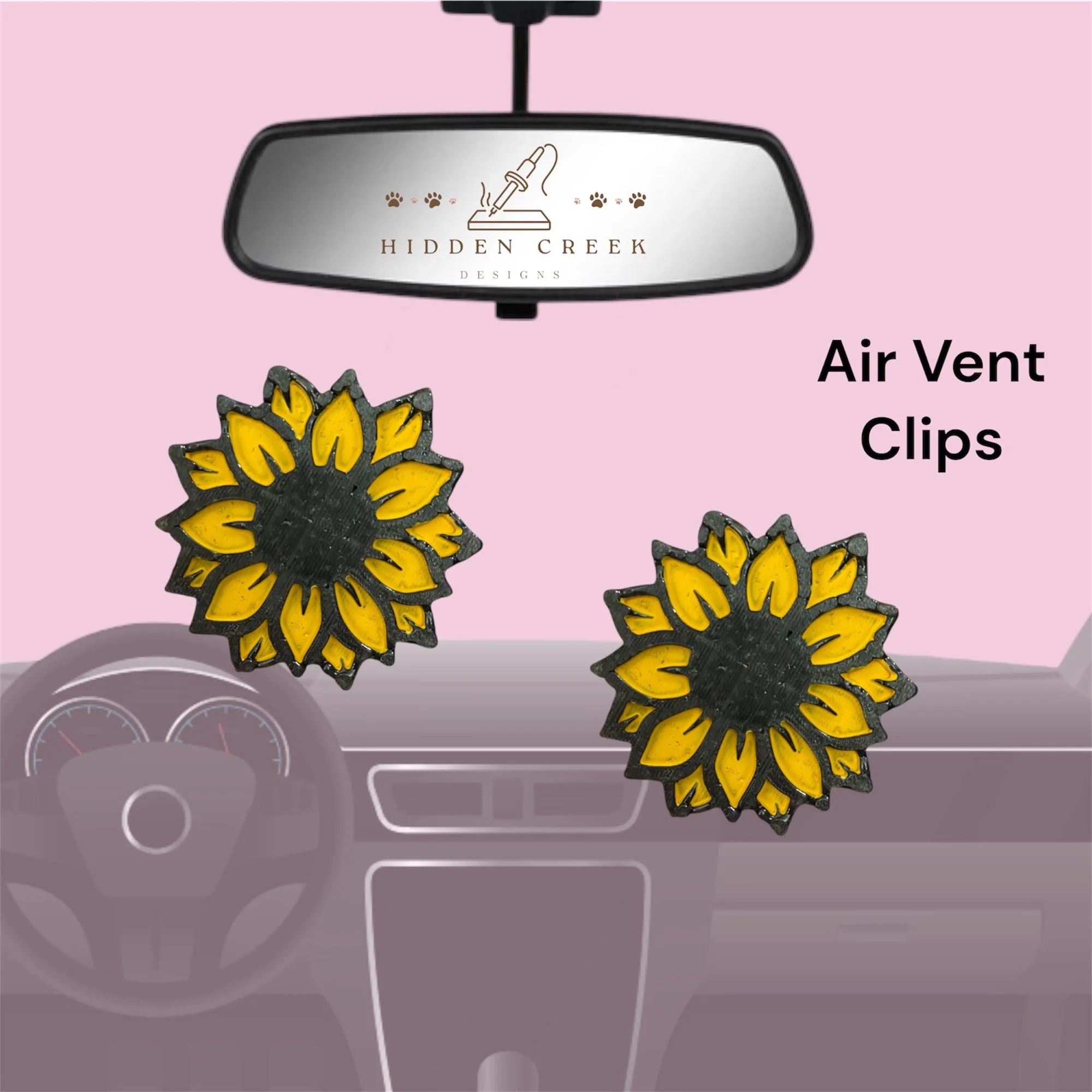 Sunflower vent clips