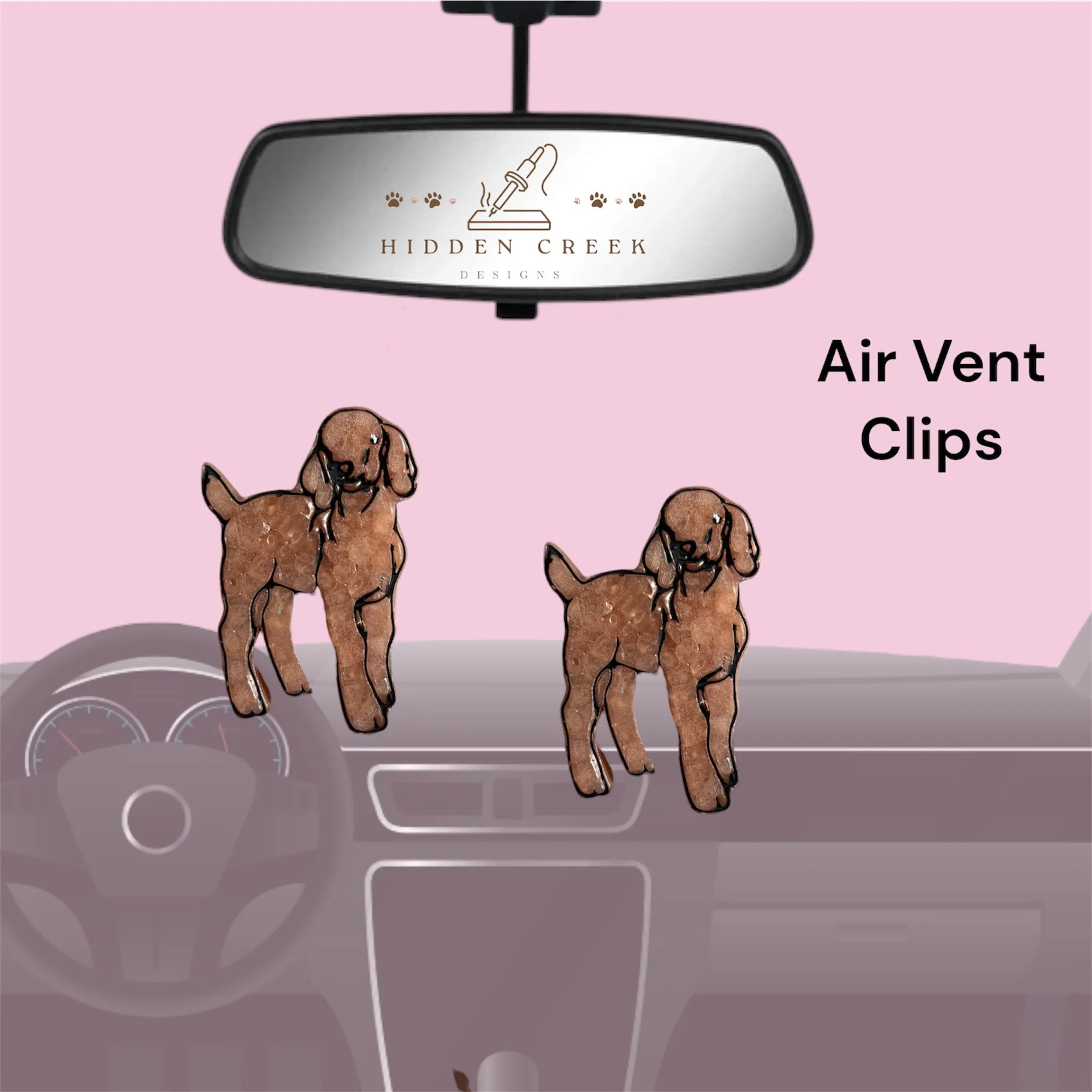 Goat kid vent clips
