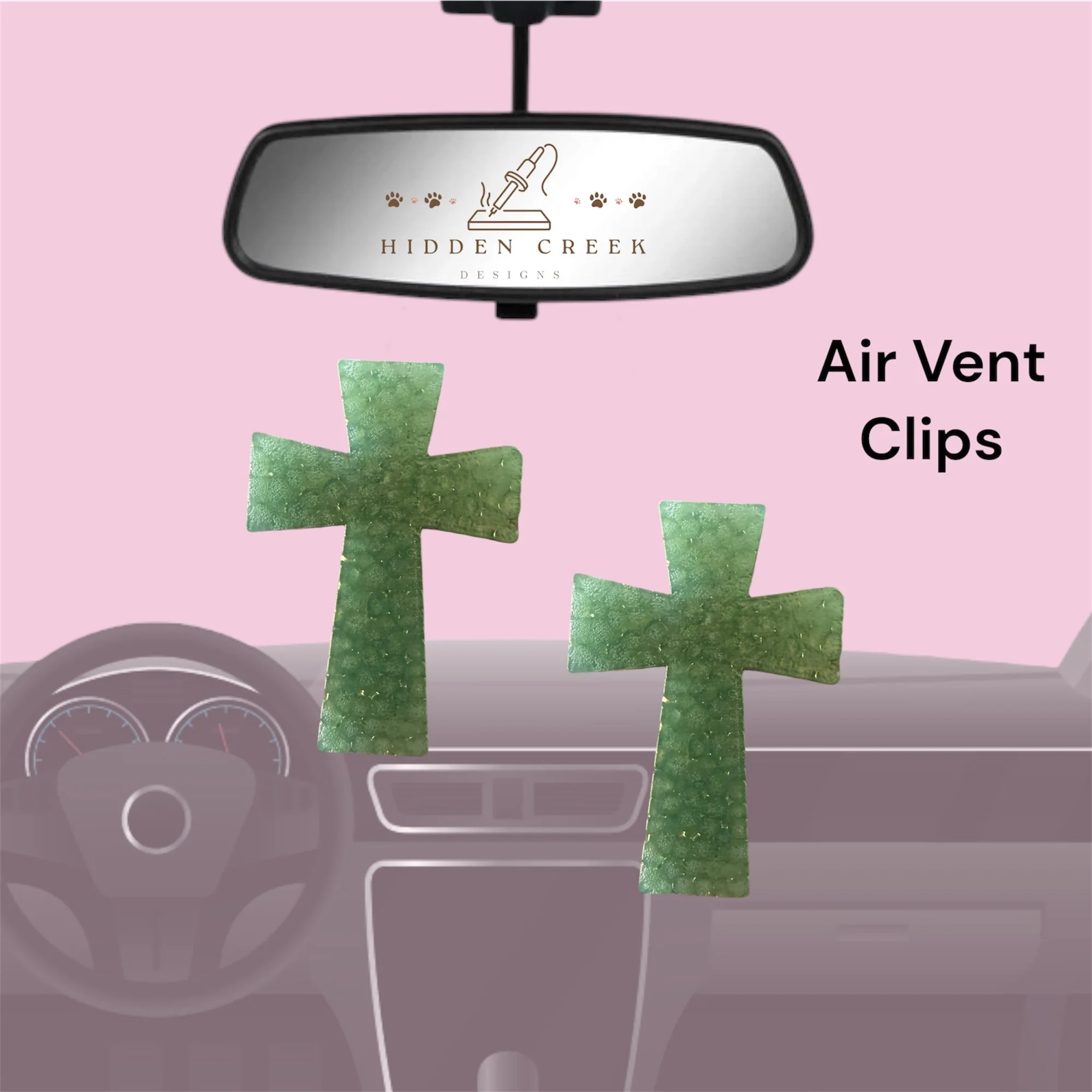 Cross vent clips