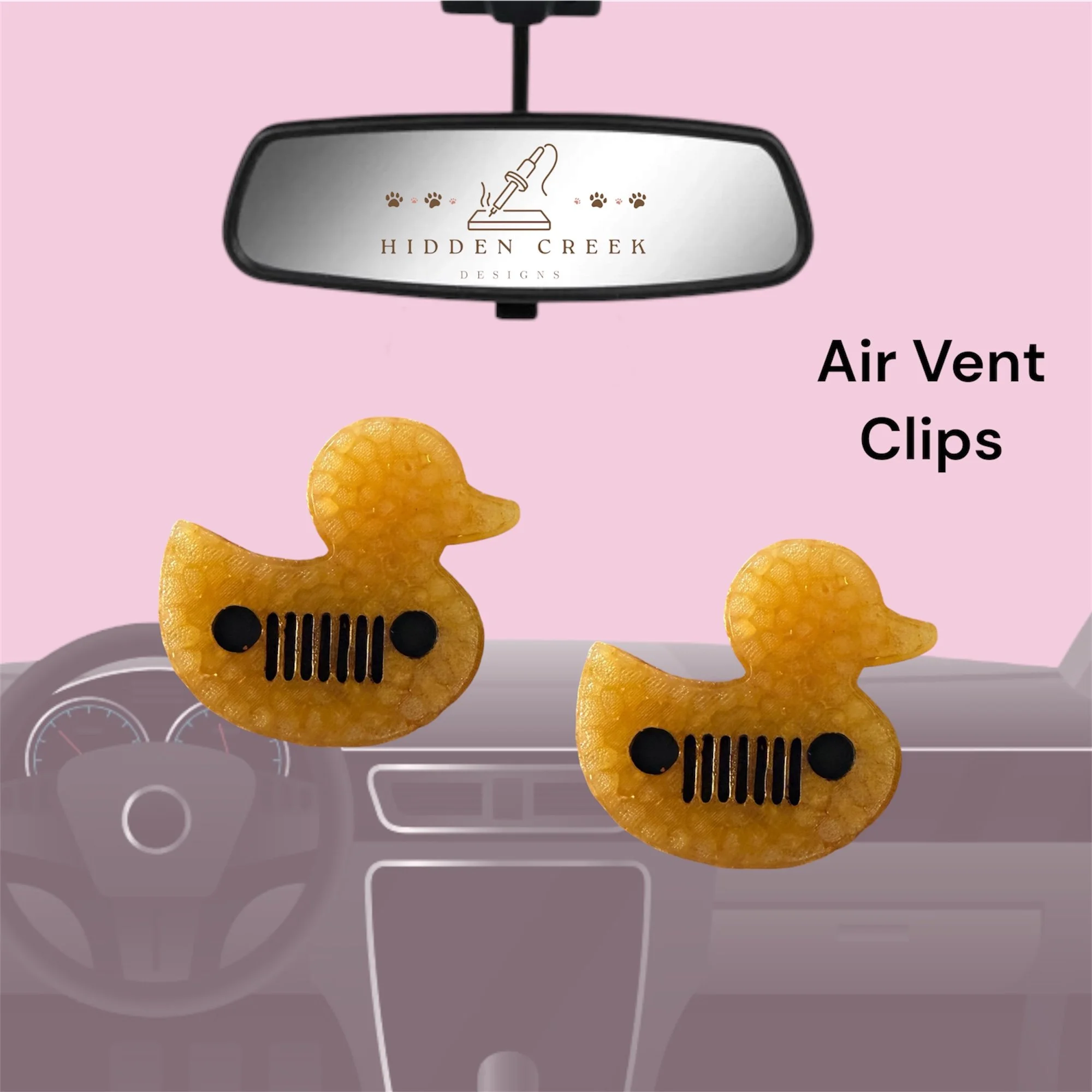 Jeep rubber duck vent clips