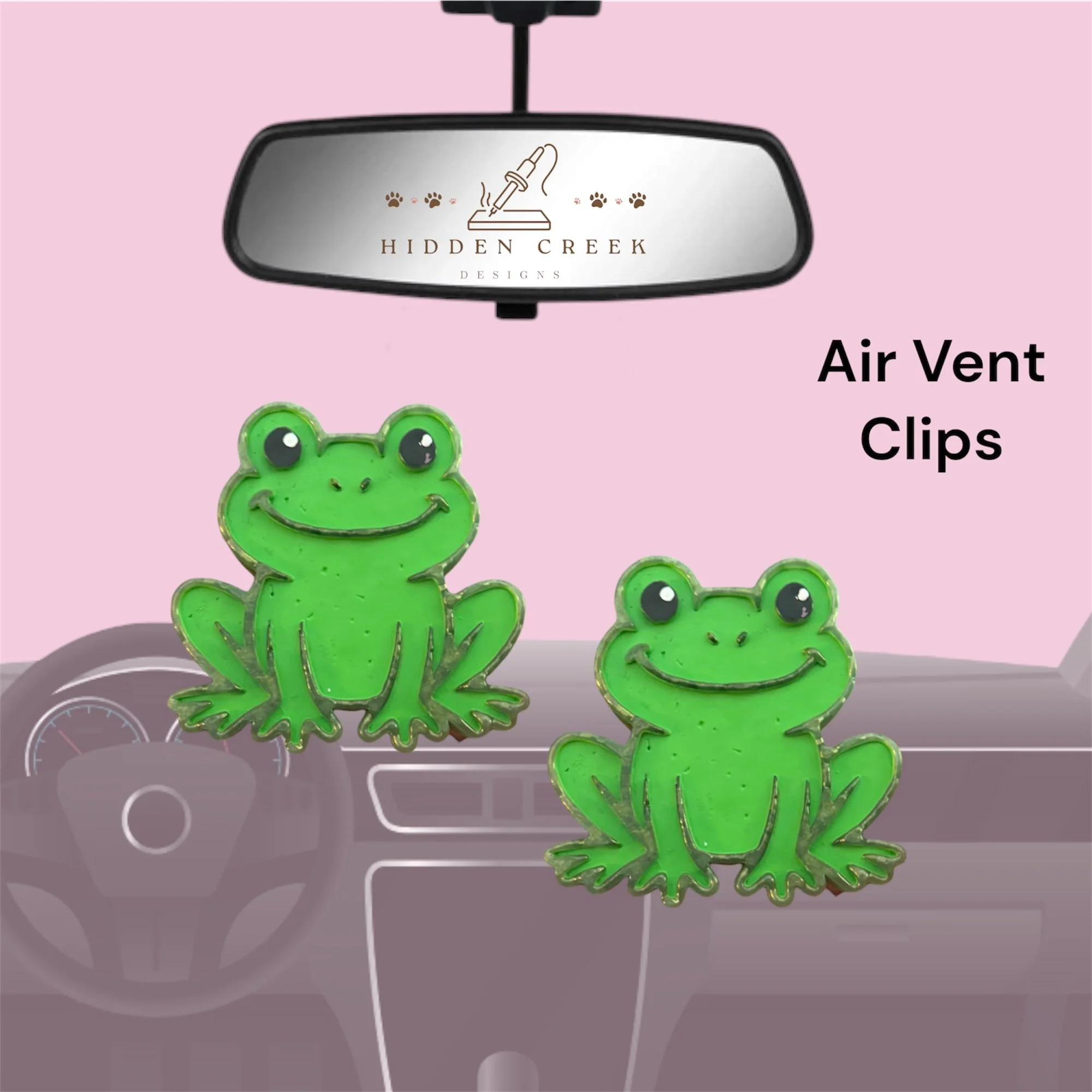 Frog vent clips