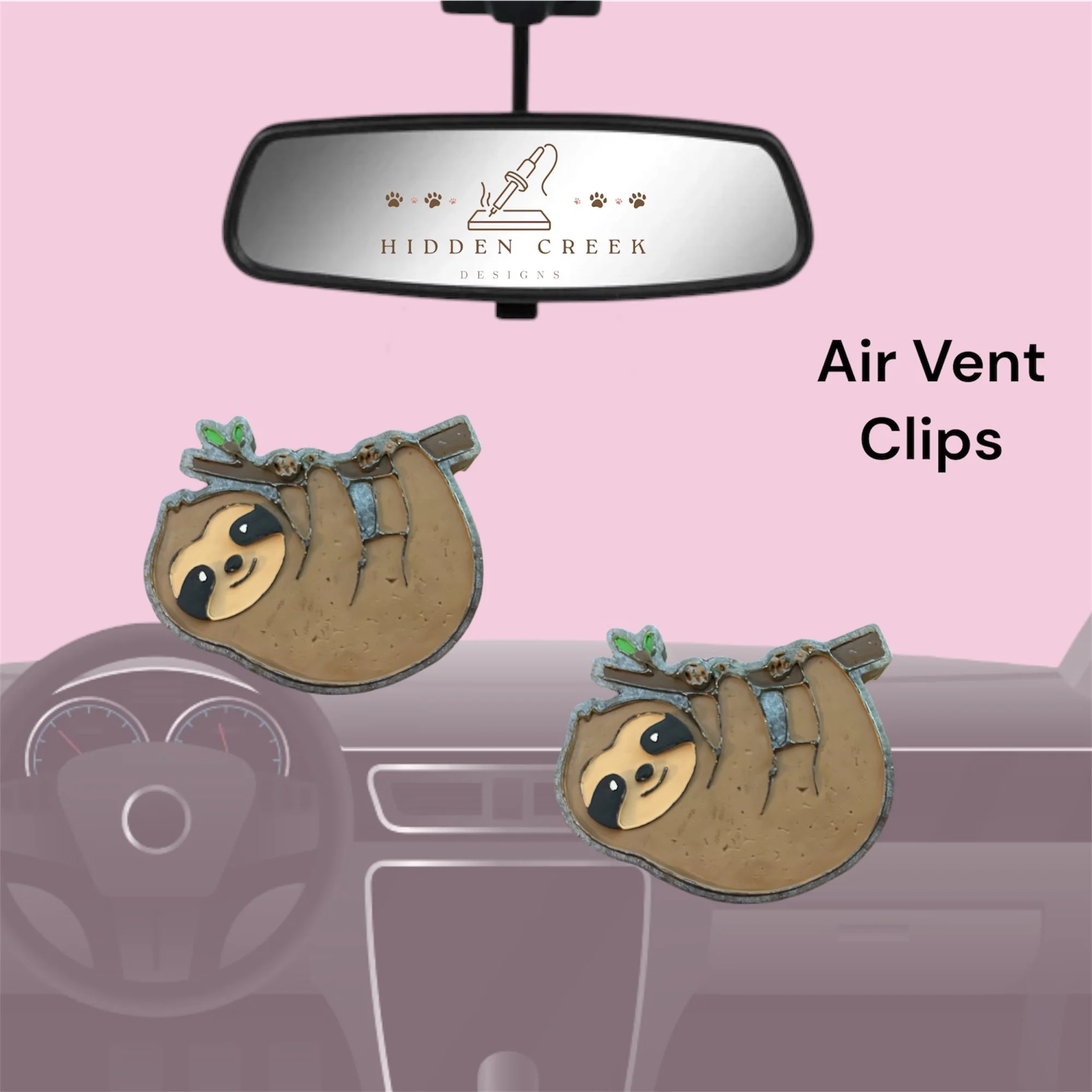 Sloth vent clips