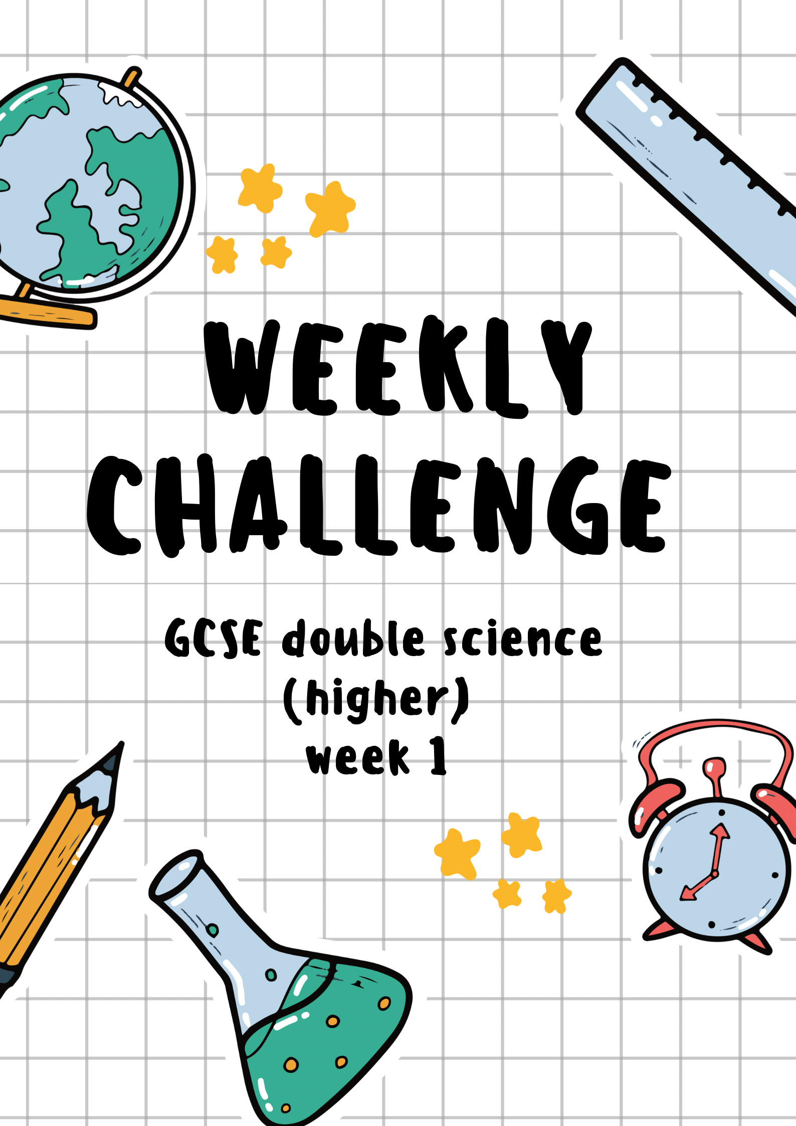 Double science GCSE (higher) | week 1