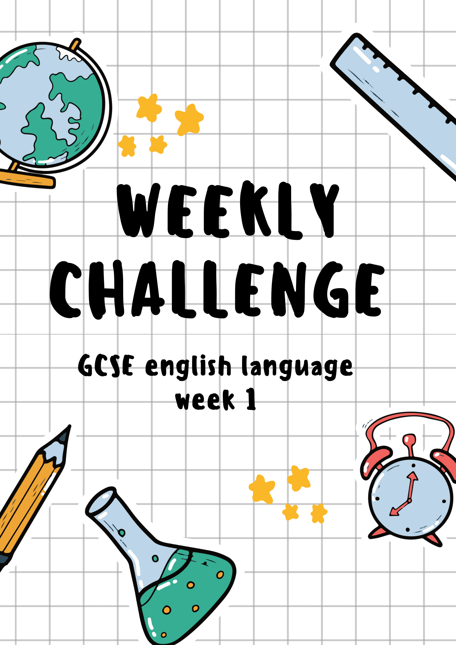 English language GCSE | week 1