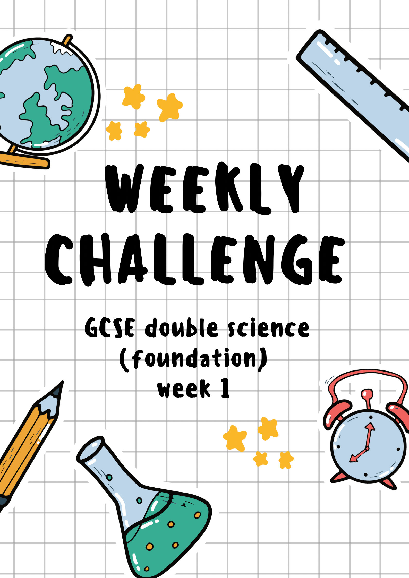Double science GCSE (foundation) | week 1