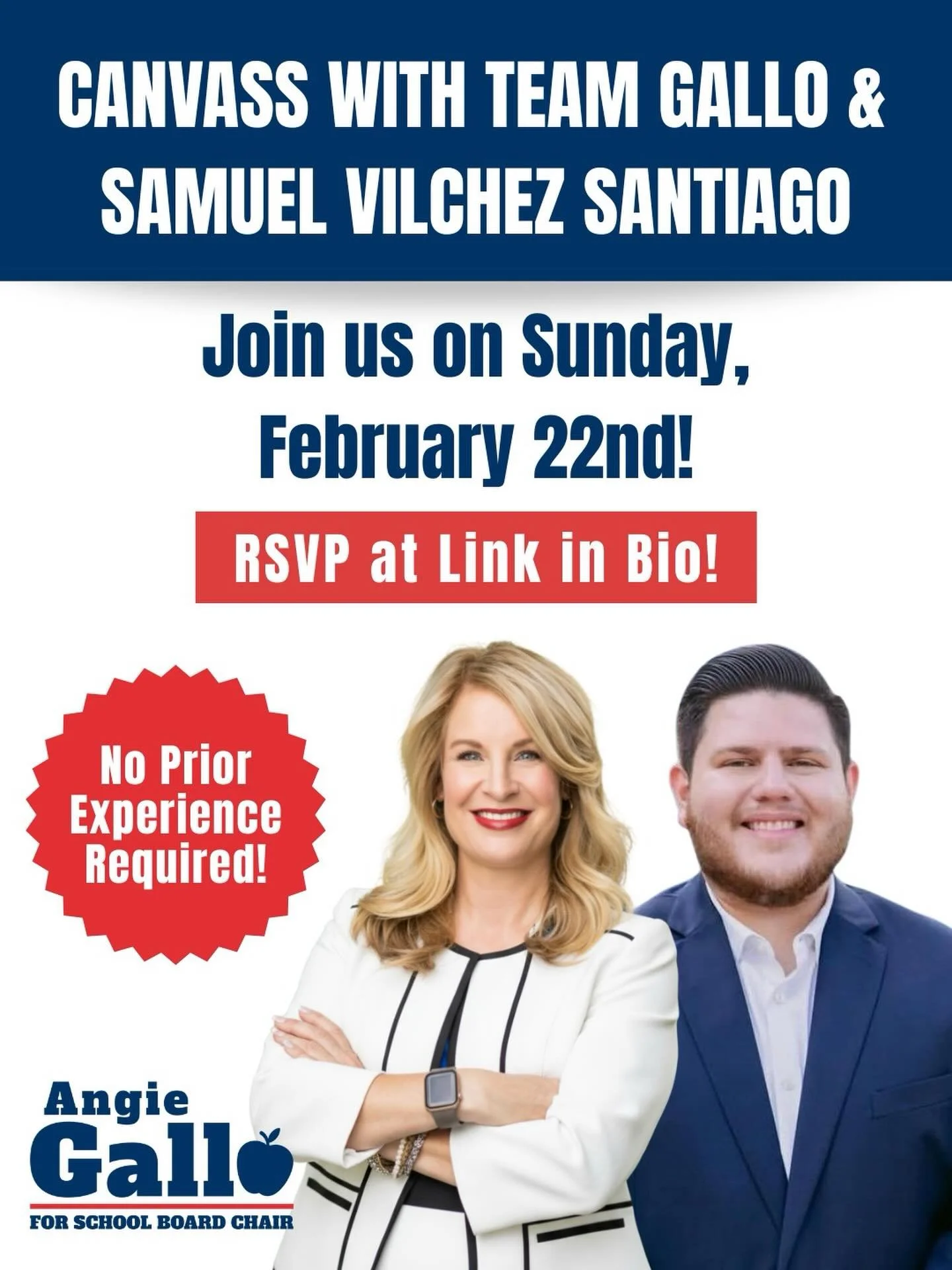 So excited to announce that we&rsquo;re canvassing this Sunday, February 22nd, with Samuel Vilchez Santiago(@samuelforfl). 

We&rsquo;ll be chatting with neighbors to see what issues matter to them. We&rsquo;d love for you to join us in building thes