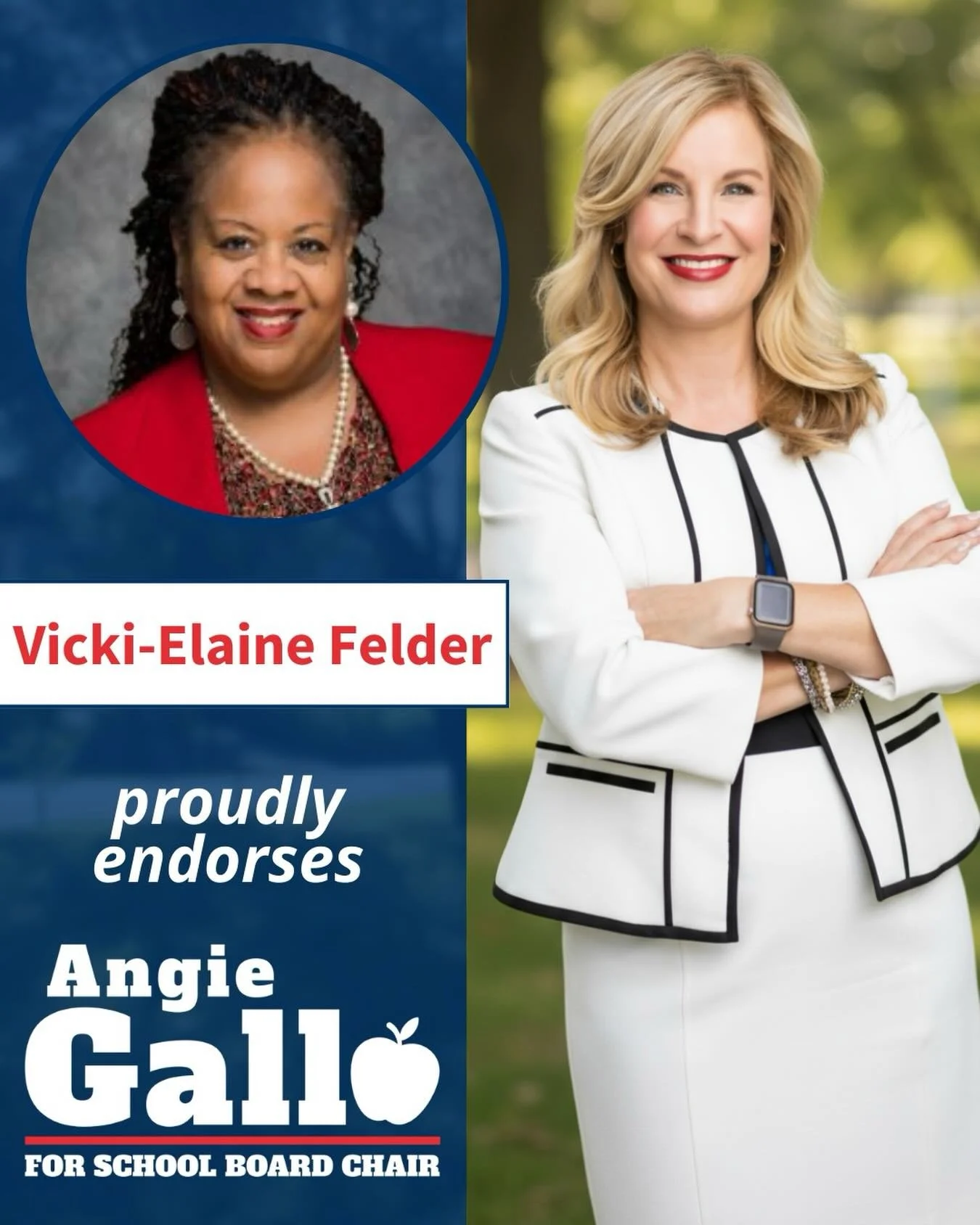 ENDORSEMENT ALERT: &ldquo;Angie Gallo has the unique experience&mdash;both as a dedicated school board member and state-level leader&mdash;to serve as our next School Board Chair. Her role as President of the Florida School Board Association highligh
