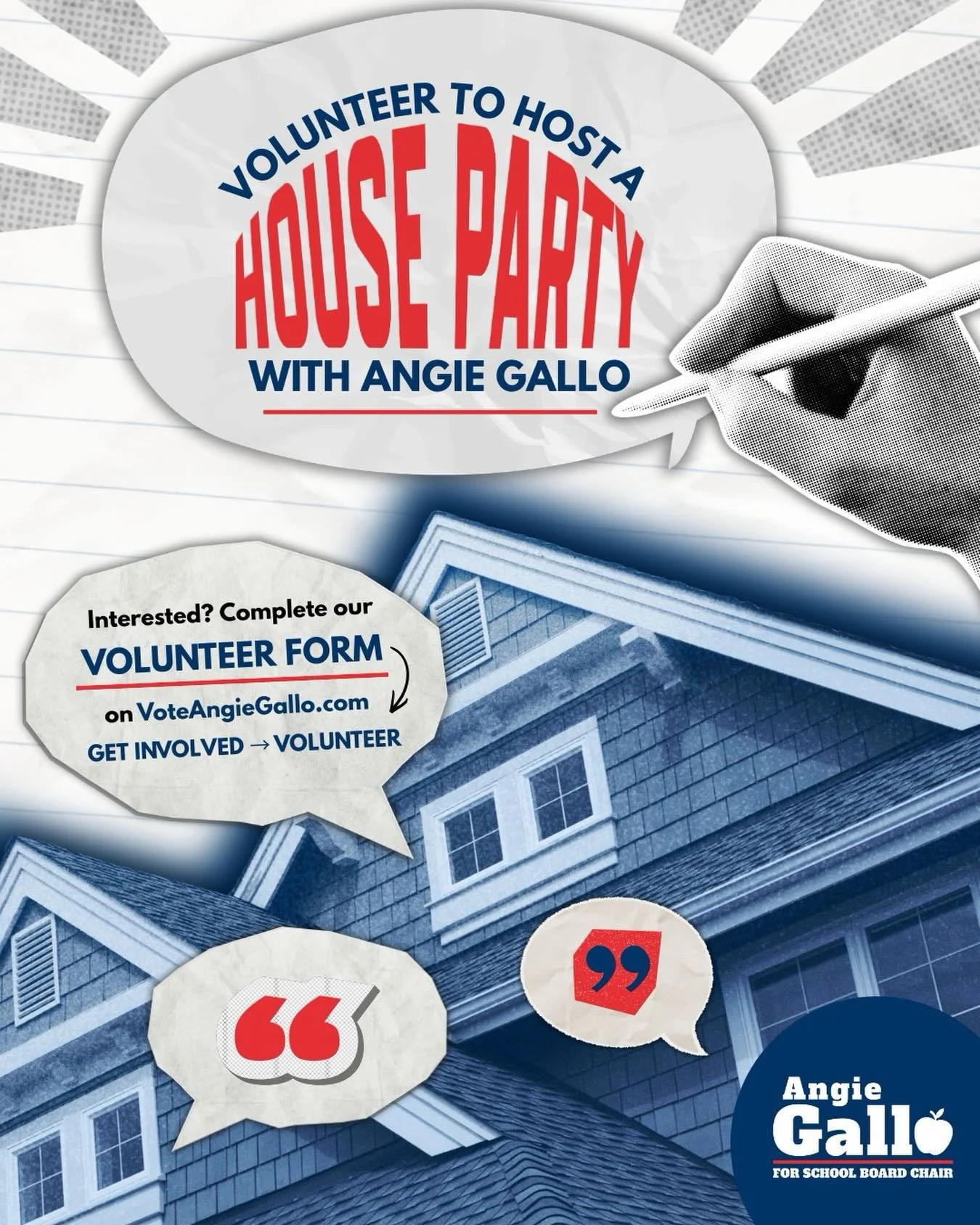 Are you interested in hosting a house party to show your support for public education?

House parties are a great way to bring friends and neighbors together, share ideas, and have meaningful conversations about the future of our community. I&rsquo;l