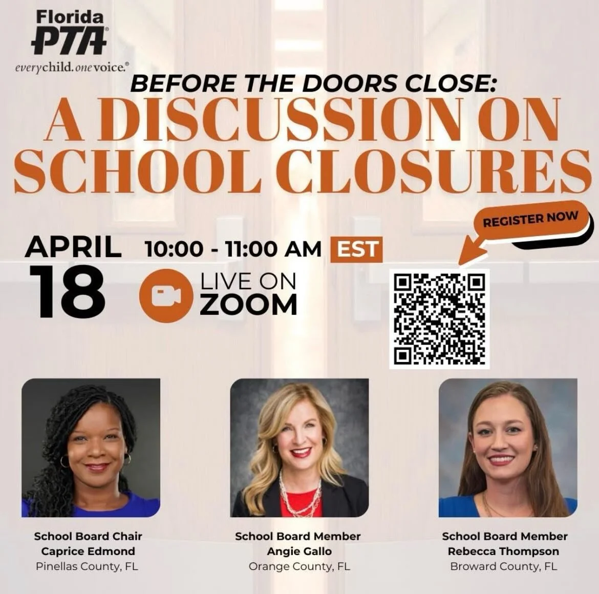 Next Saturday, April 18th, please join us for &ldquo;Before the Doors Close: A Discussion on School Closures.&rdquo; Alongside fellow district leaders, we will discuss all of the factors that lead to school closures such as changing policies and data