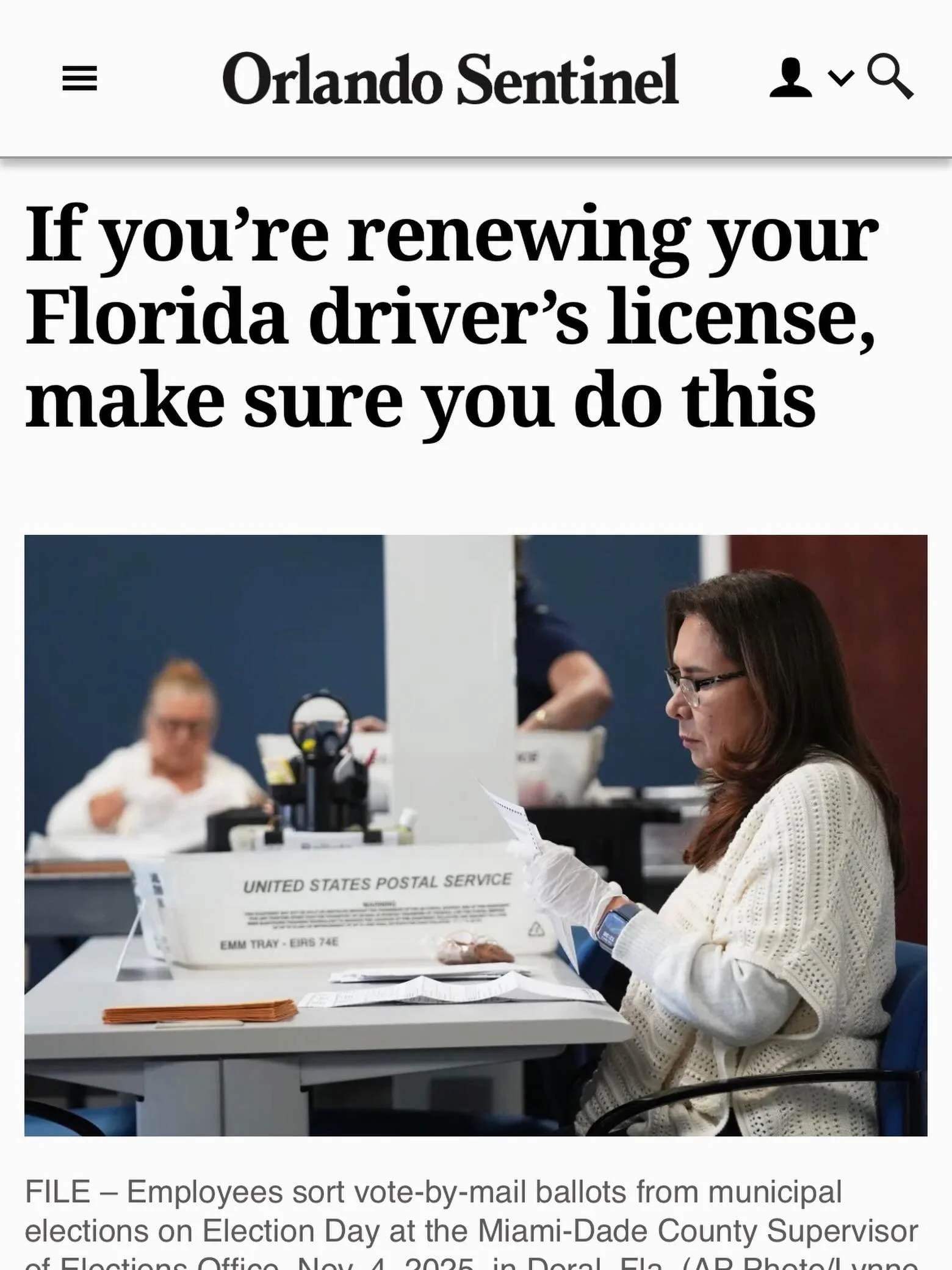 As we approach the election in August, please be aware of these possible changes to your voter eligibility and vote-by-mail status.

The article explains how newly renewed Florida driver&rsquo;s licenses will recieve a new driver&rsquo;s license numb