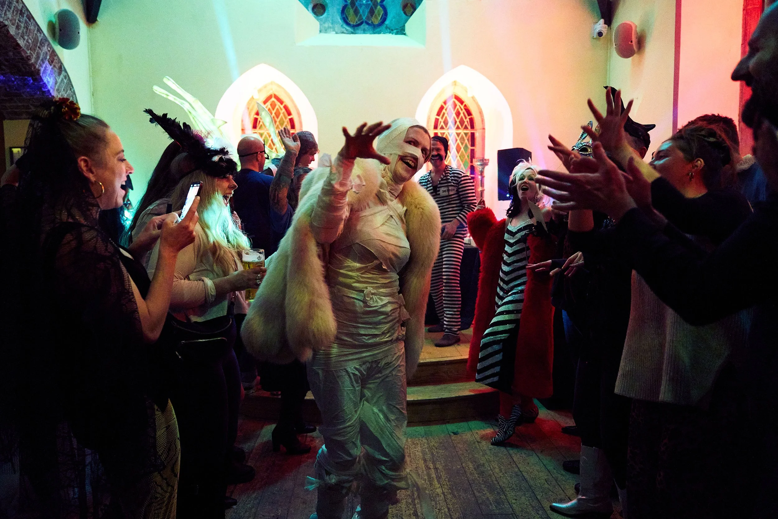 Costume contest  fancy dress ball, Divil's Disco at 10 Bridge Street. An Feile Eile, Killorglin, Co Kerry.