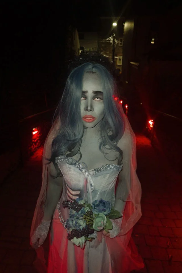 Tim Burton Costume, Costume and fancy dress ball, Divil's Disco at 10 Bridge Street. An Feile Eile, Killorglin, Co Kerry.