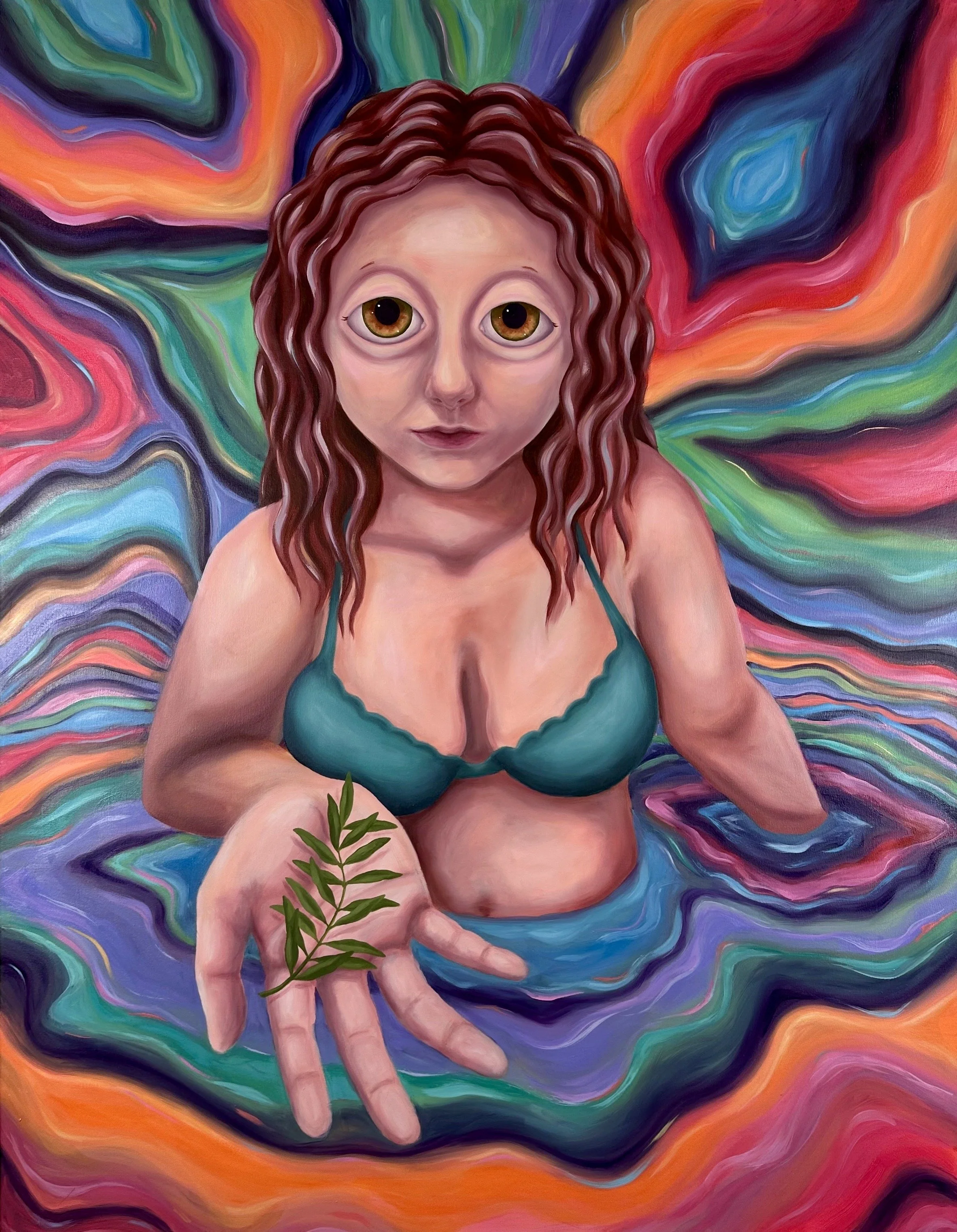 Énouement, oil on canvas, 48” x 62”, 2023