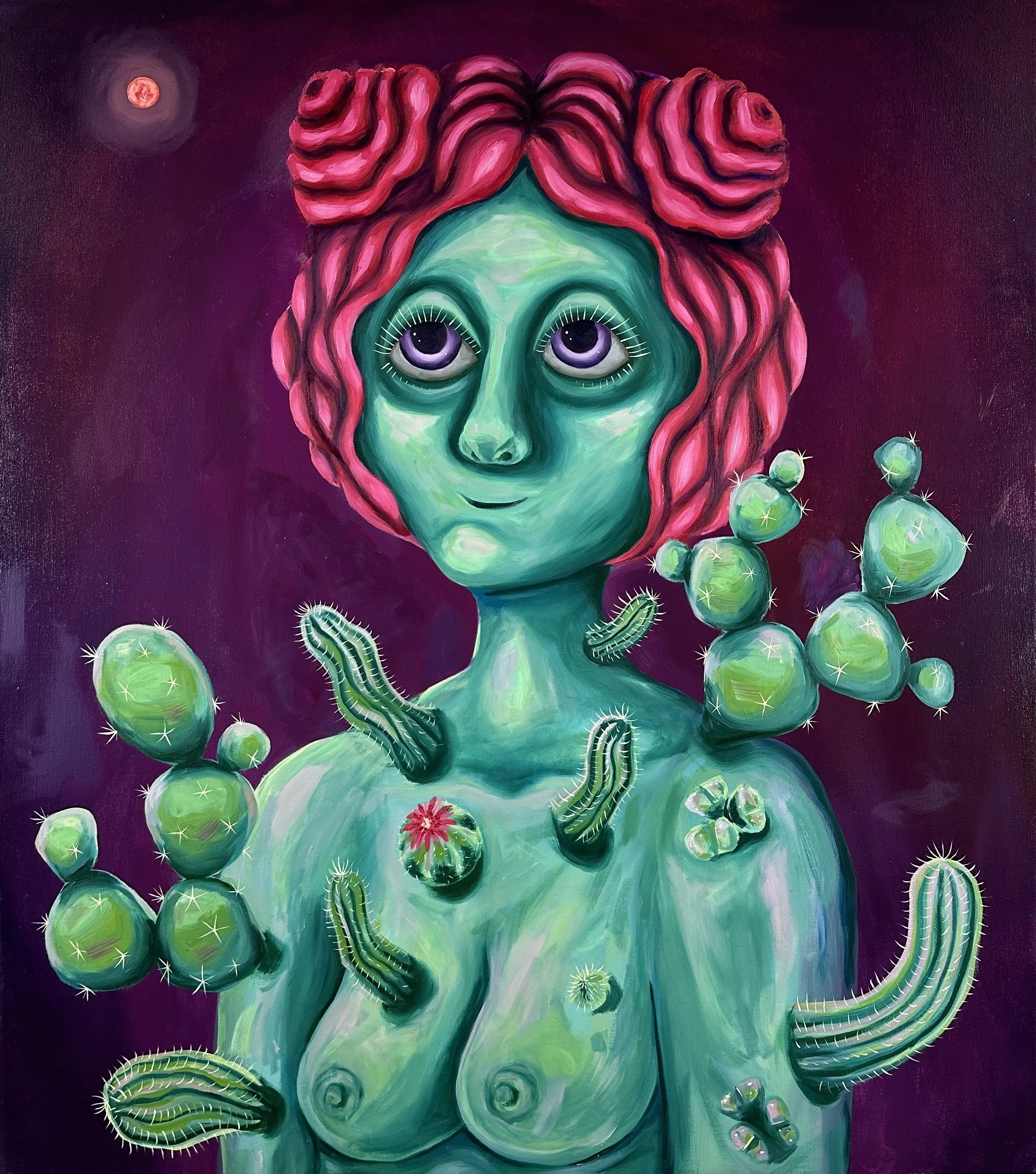 You’re Such a Prick, oil on canvas, 40” x 45”, 2023